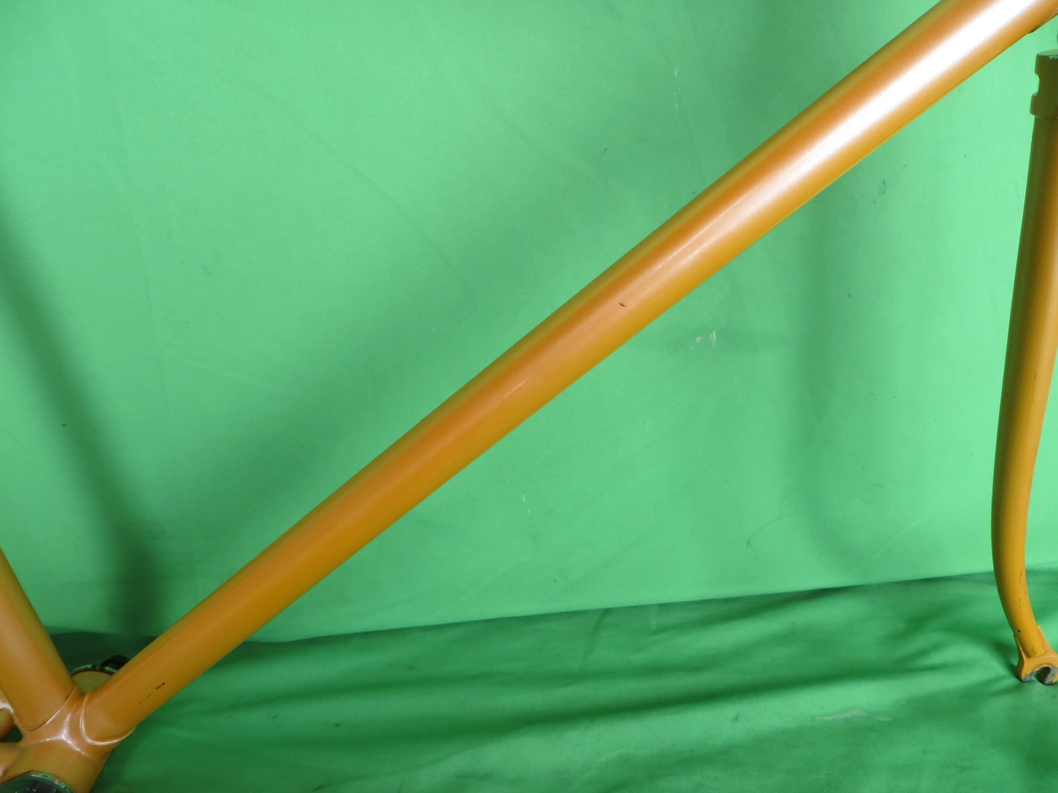 70's Everest?? Vintage Unknown Japanese Keirin Track Frame Campy Dropouts/Trackends // Orange  // 51cm - Image 13