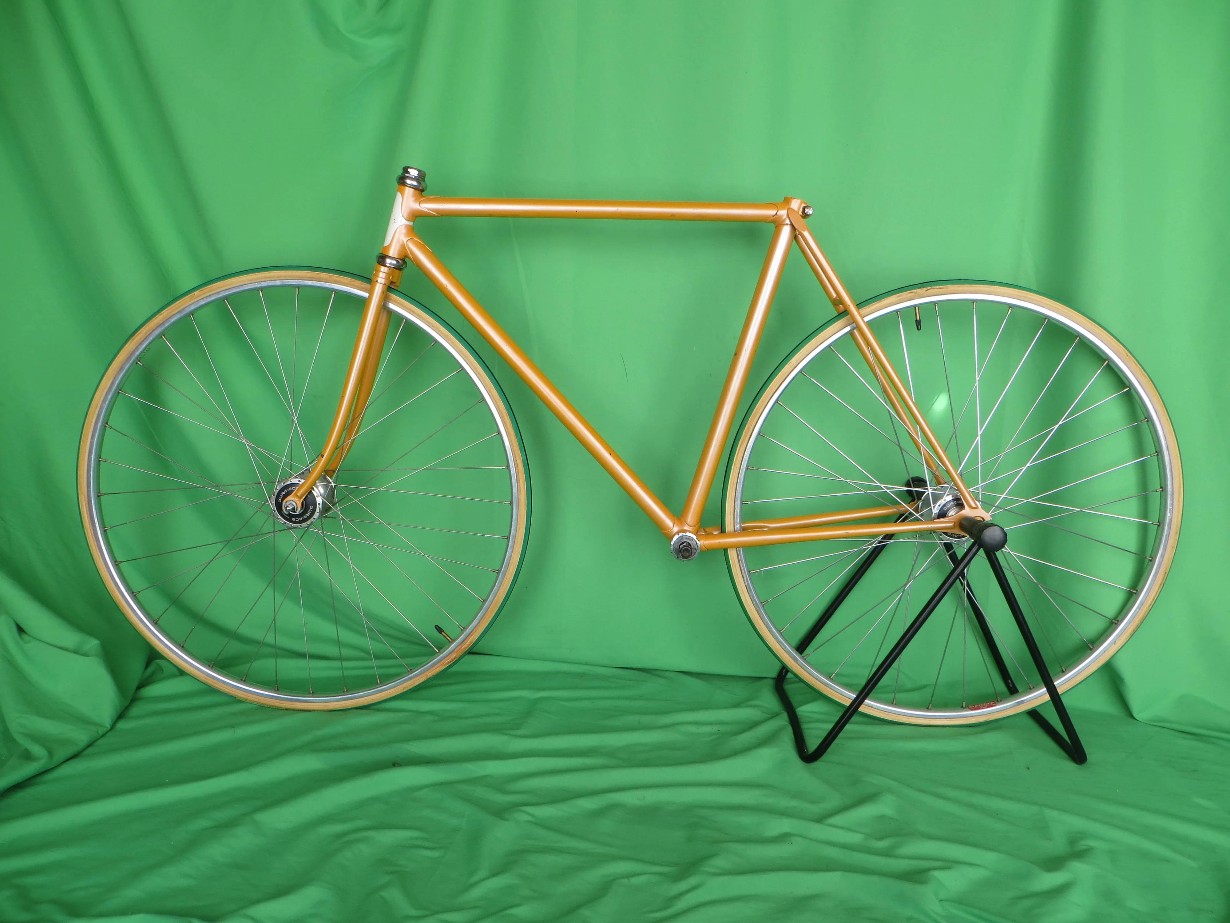 70's Everest?? Vintage Unknown Japanese Keirin Track Frame Campy Dropouts/Trackends // Orange  // 51cm - Image 16