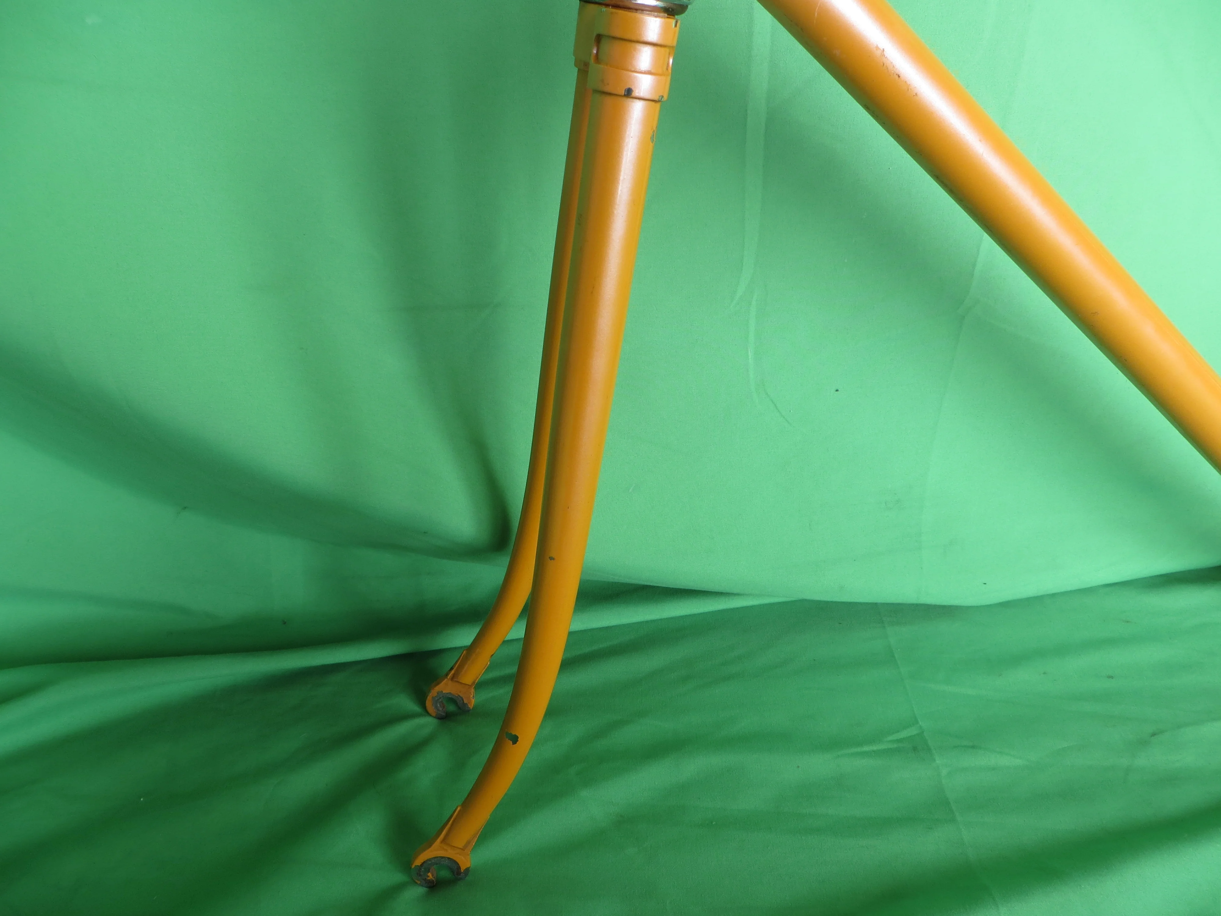 70's Everest?? Vintage Unknown Japanese Keirin Track Frame Campy Dropouts/Trackends // Orange  // 51cm - Image 3