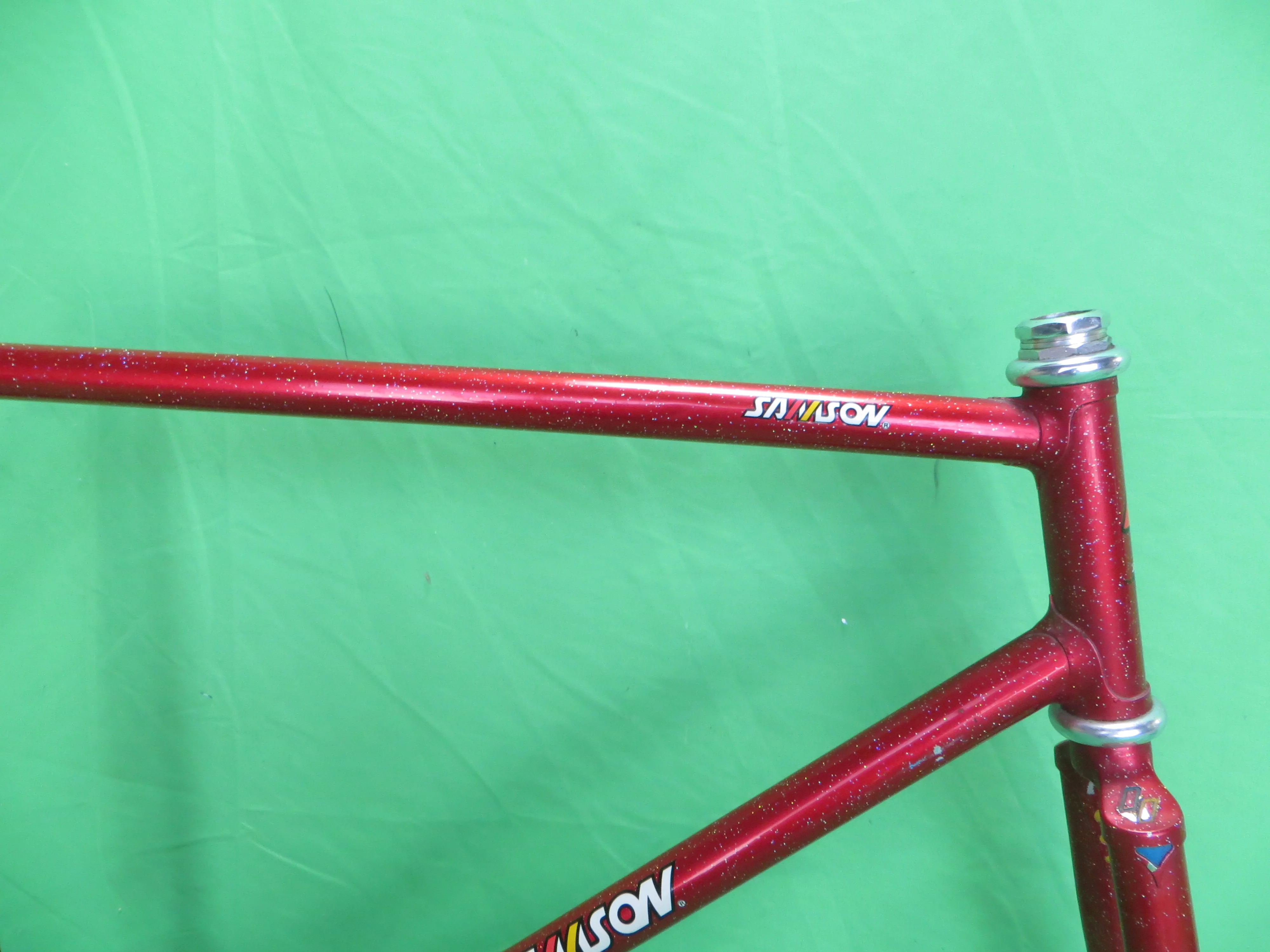 90's Samson // Red with Rainbow Flake // 51cm - Image 11