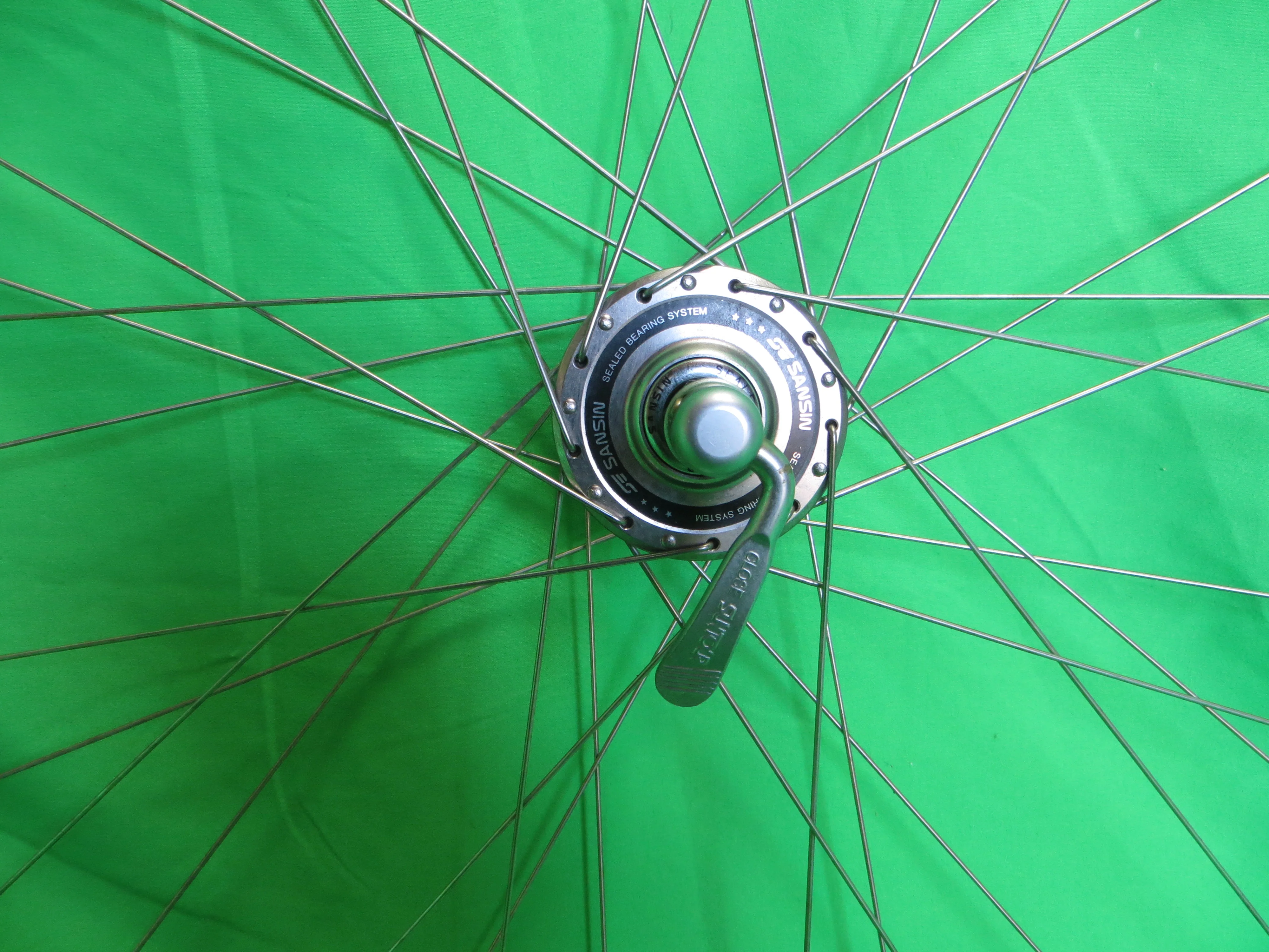 Ambrosio Montreal 700c 36H Tubular rim, Sansin Pro Training  100mm/9mm Front Hub Quick Release (24120103) - Image 2