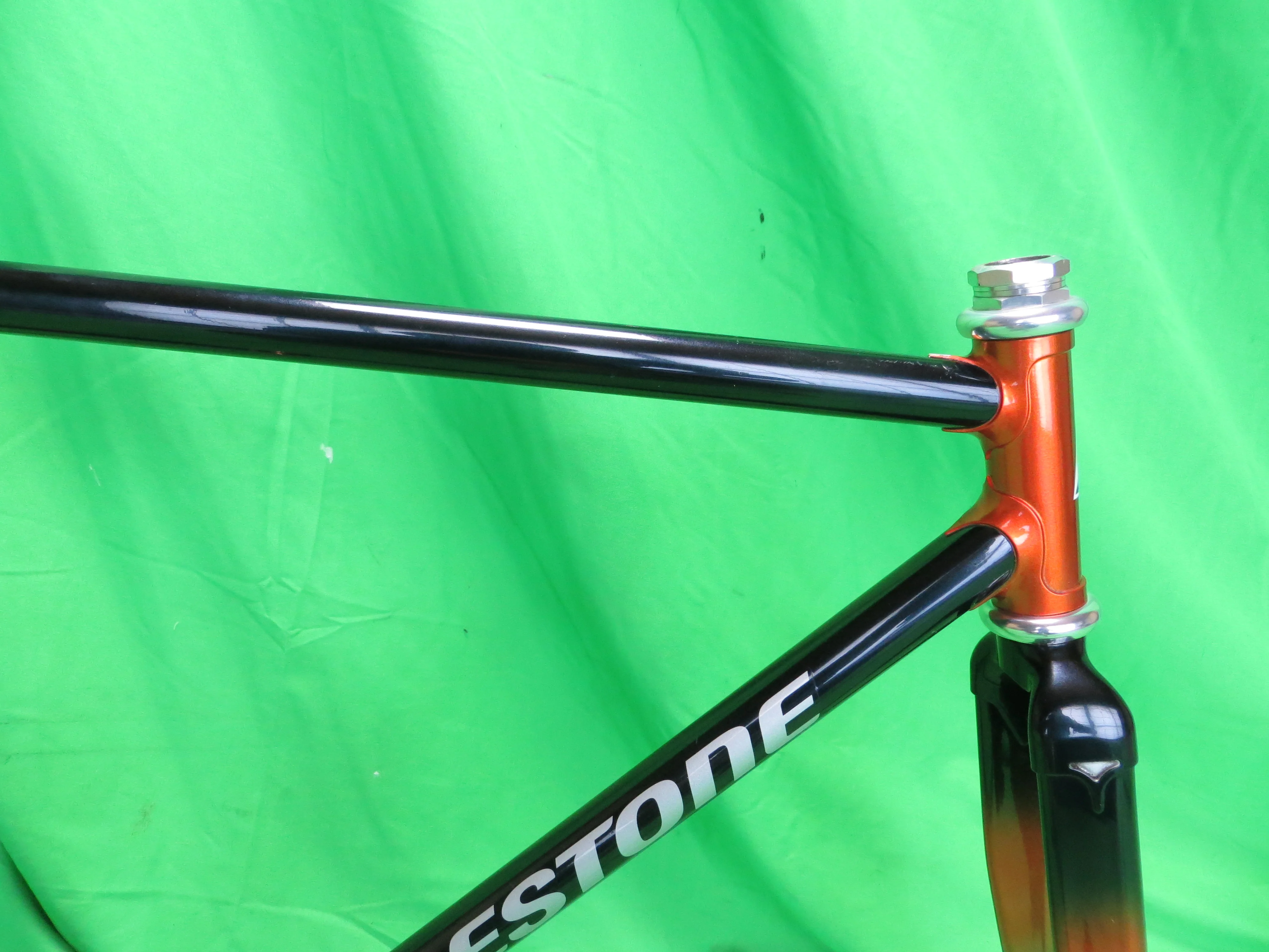 Bridgestone Columbus Max Fork // Orange / Black / Silver Metallic // 51 cm - Image 11
