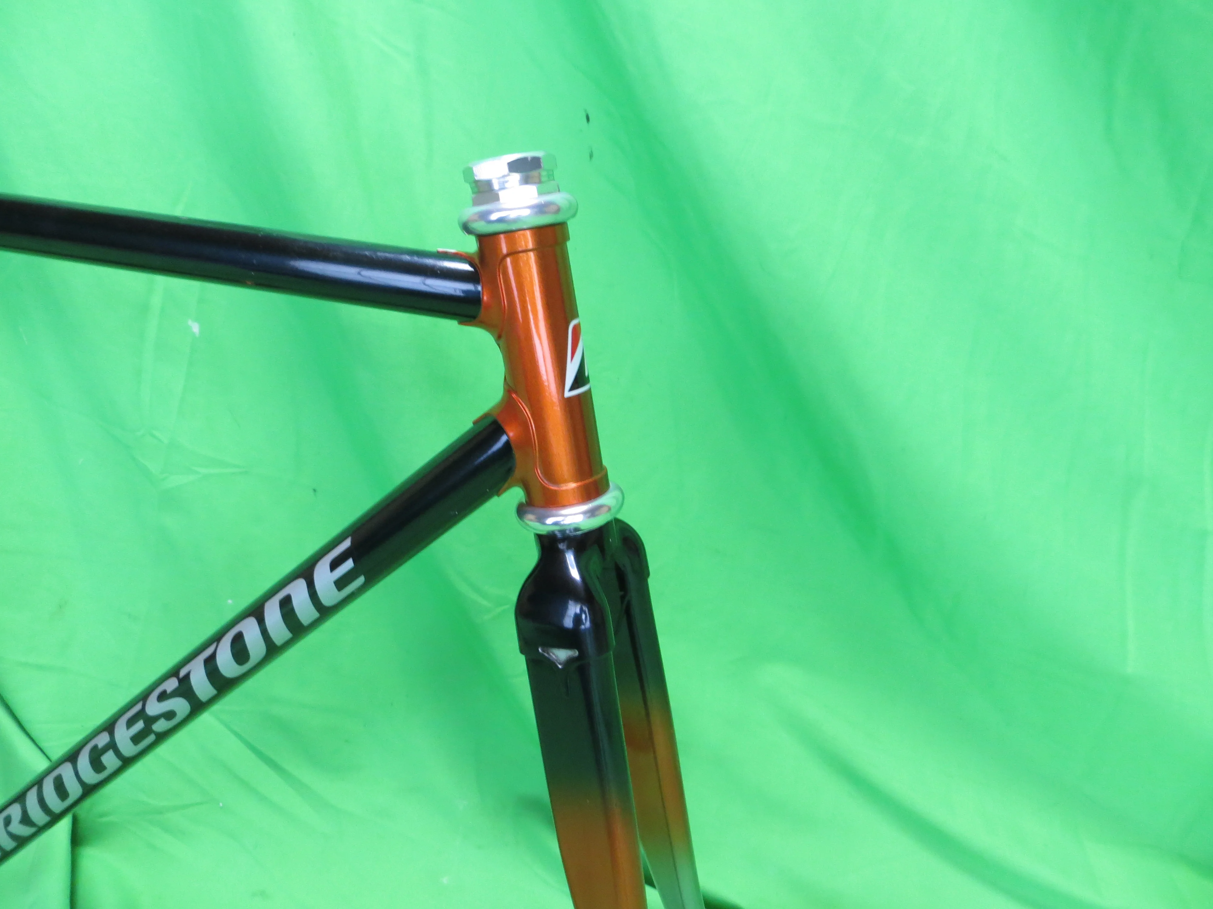 Bridgestone Columbus Max Fork // Orange / Black / Silver Metallic // 51 cm - Image 9