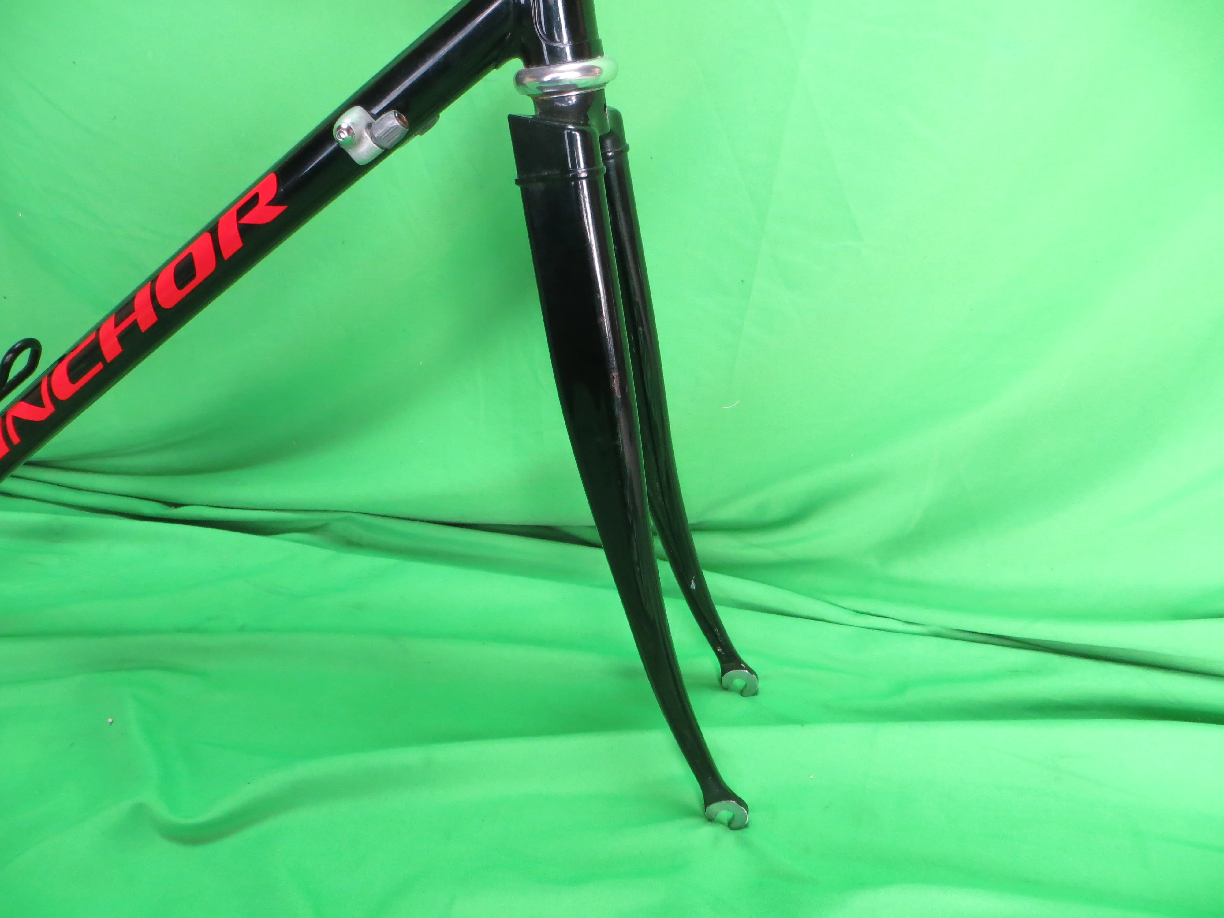 Anchor Columbus Max Fork Road Frame // Black with Fine Blue Flake // 54cm - Image 10