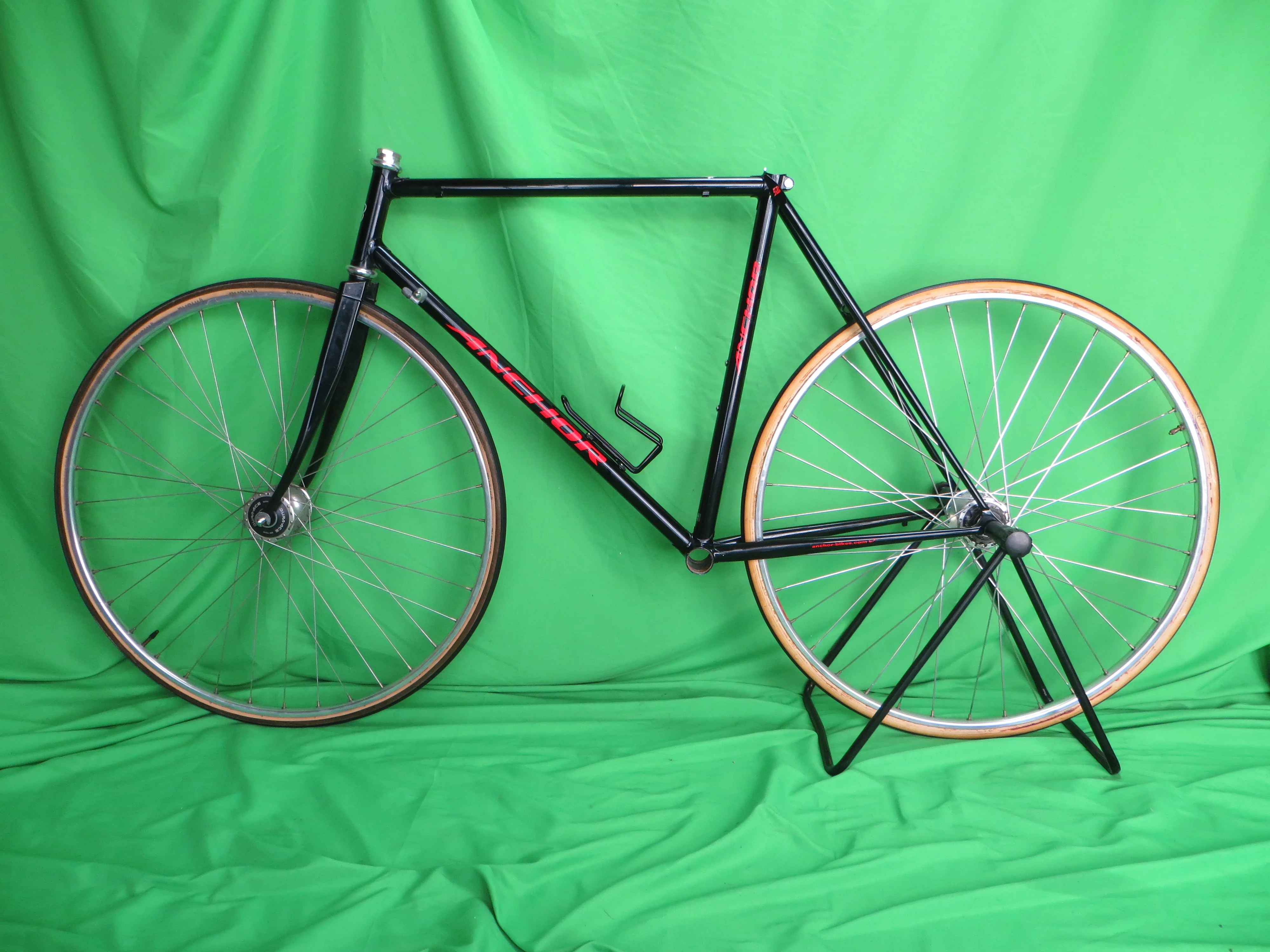 Anchor Columbus Max Fork Road Frame // Black with Fine Blue Flake // 54cm - Image 16