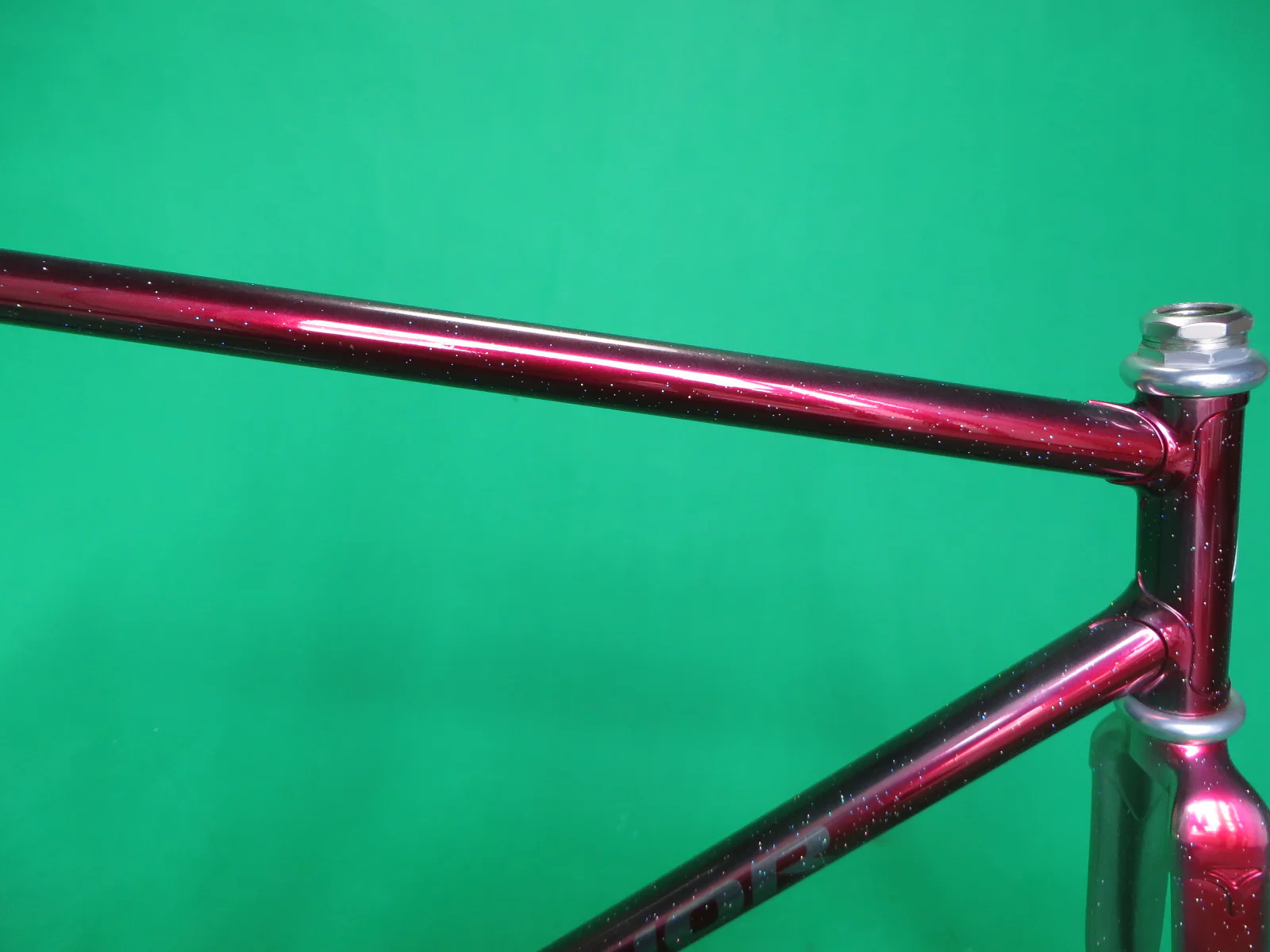 Anchor  // Mach Silver Candy Red Fade with rainbow flake // 52.5cm - Image 11