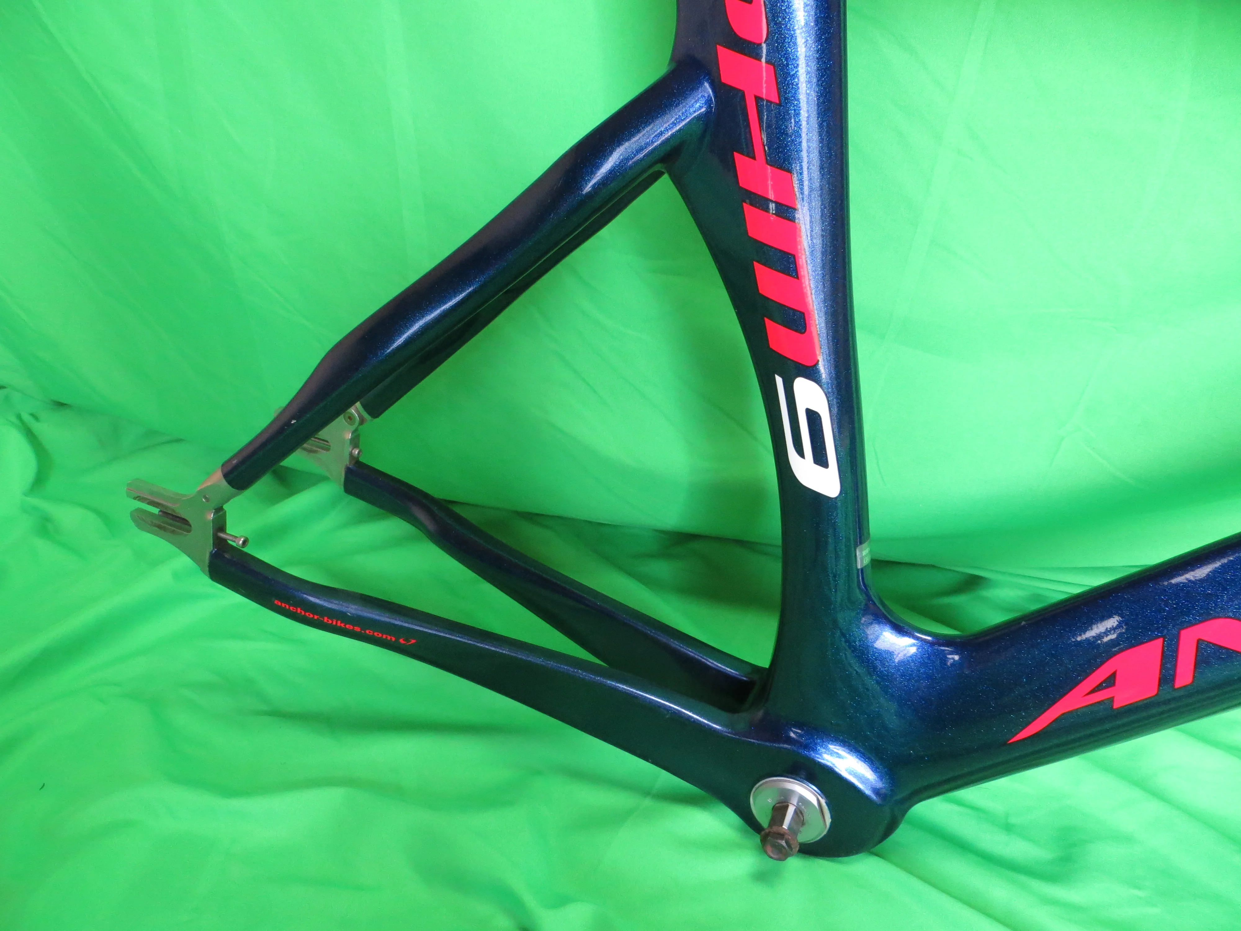 Anchor PHM9 Girl's Keirin Carbon Track Frame // Dark Blue Metallic // 48cm NJS Approved - Image 13