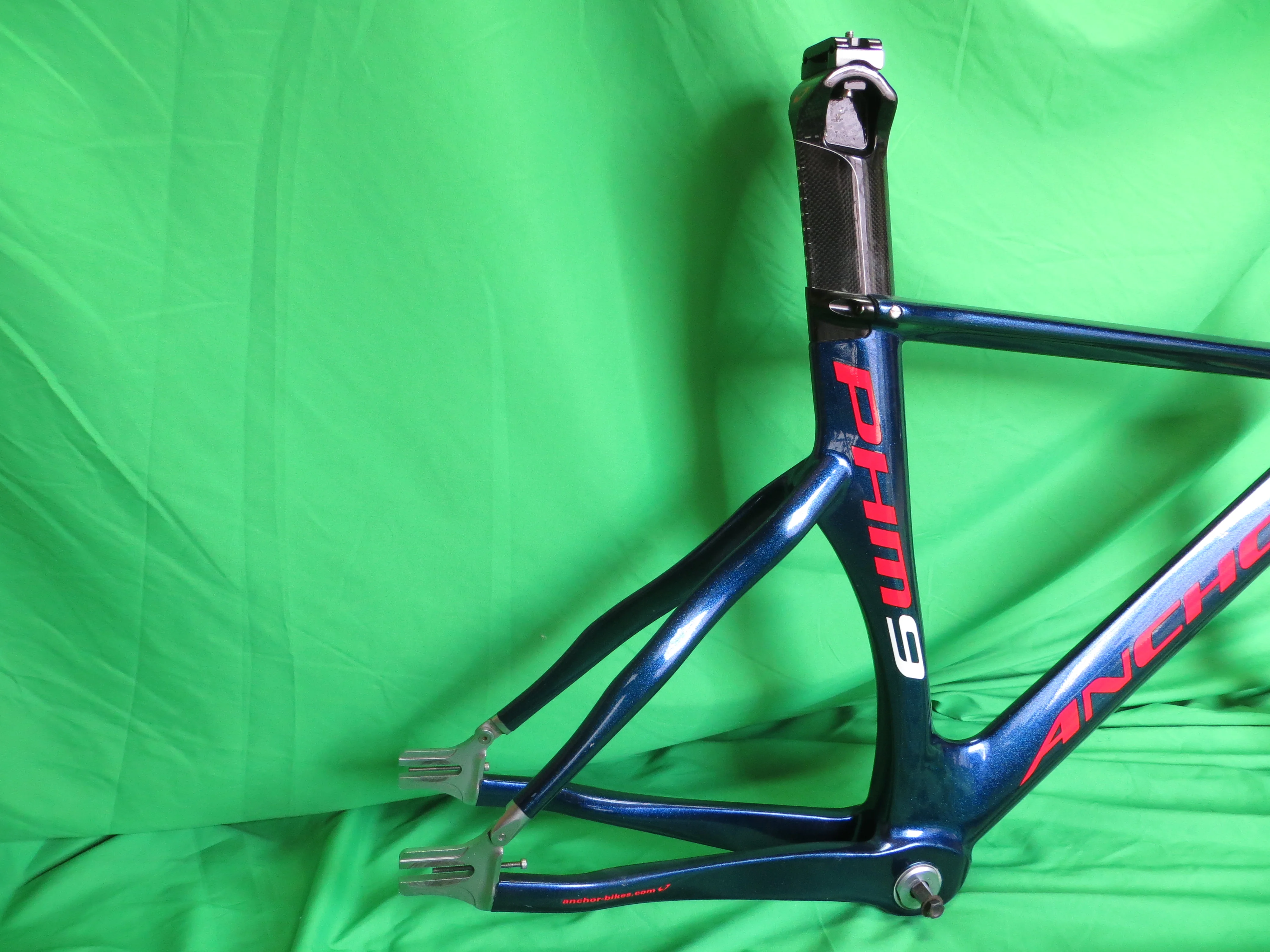 Anchor PHM9 Girl's Keirin Carbon Track Frame // Dark Blue Metallic // 48cm NJS Approved - Image 14