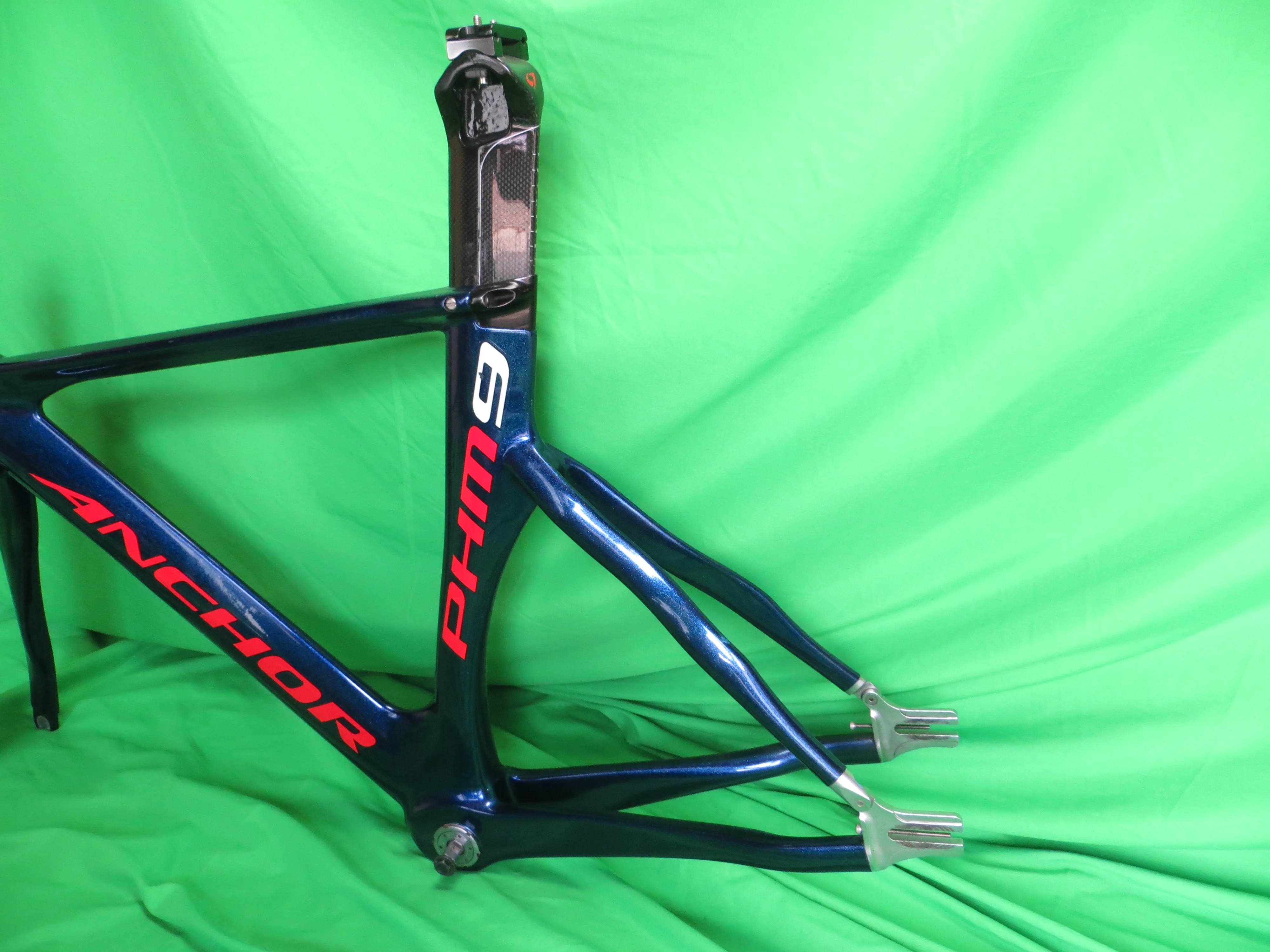 Anchor PHM9 Girl's Keirin Carbon Track Frame // Dark Blue Metallic // 48cm NJS Approved - Image 7