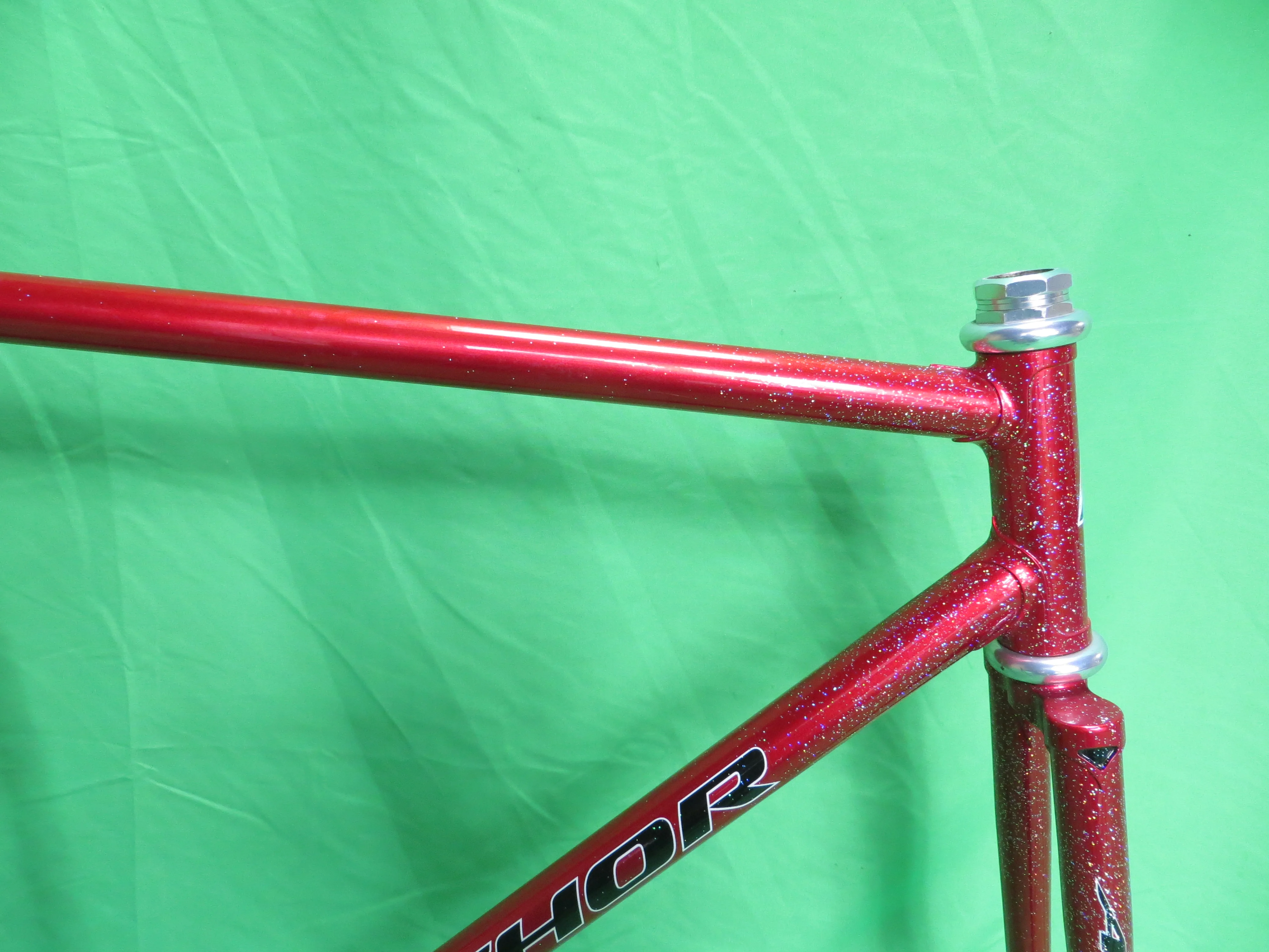 Anchor // Red Metallic with Rainbow Flake // 52cm - Image 11