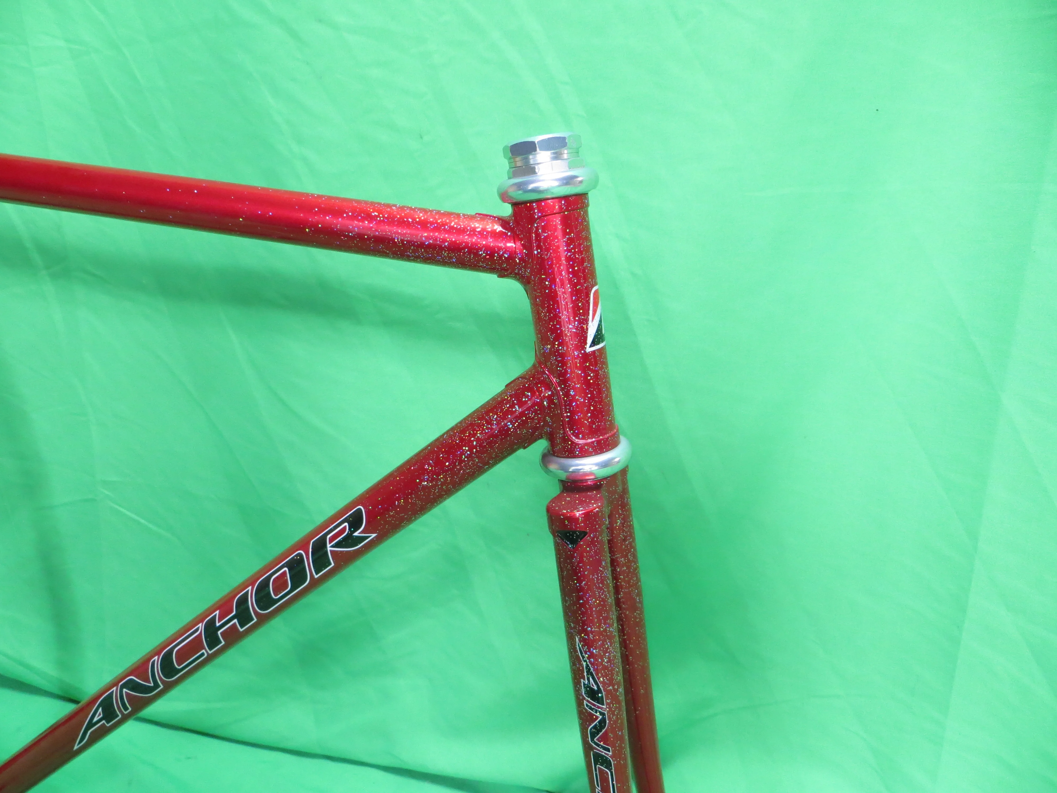 Anchor // Red Metallic with Rainbow Flake // 52cm - Image 9