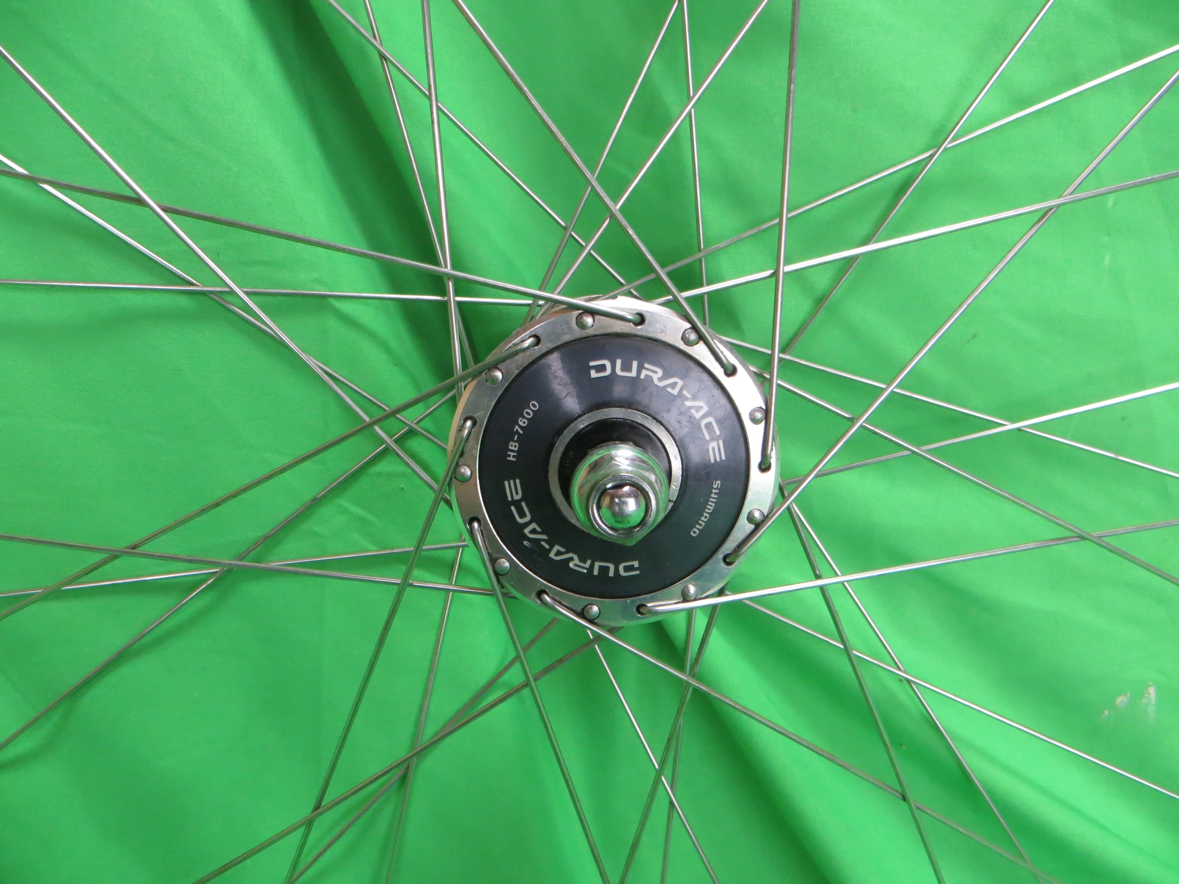 Araya Aero 4 700c 36H Tubular Rim, Shimano Dura Ace HB-7600 100mm/8mm NJS Front Hub (25042303) - Image 2