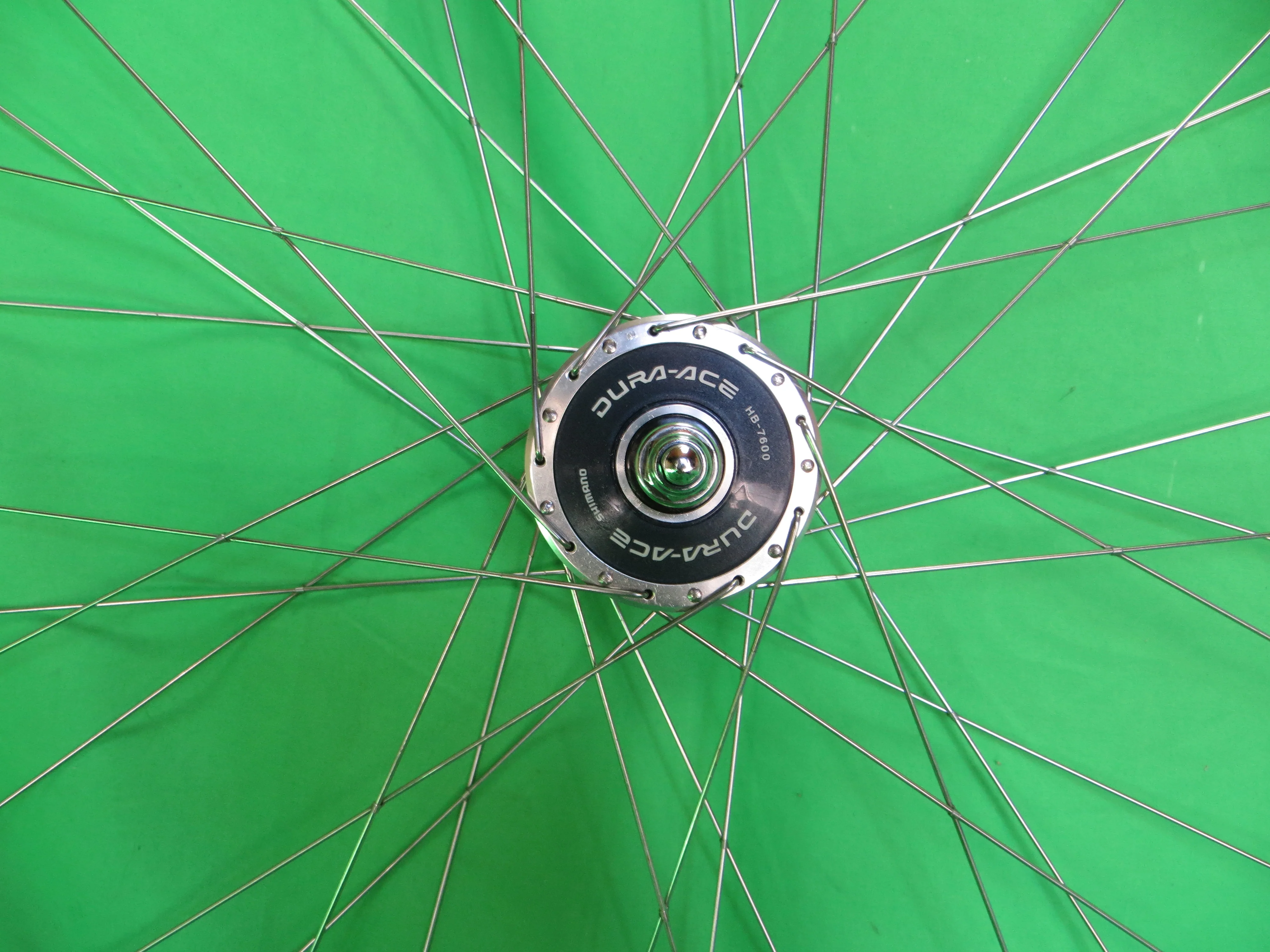 Araya Gold 16B 700c Tubular NJS rim, Shimano Dura Ace HB-7600 36H NJS 100mm/8mm Front Hub (25011106) - Image 2