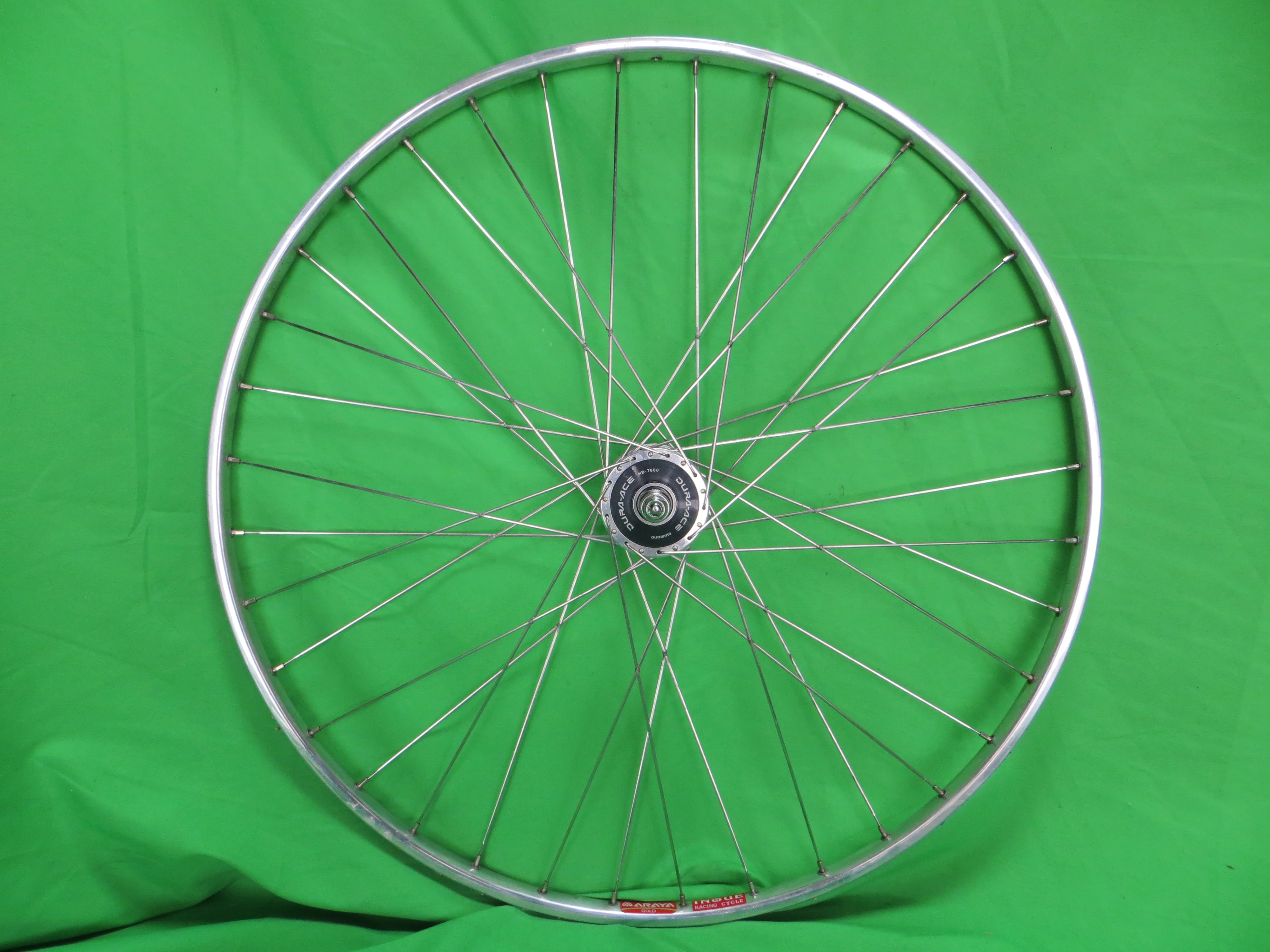 Araya Gold 16B 700c Tubular NJS rim, Shimano Dura Ace HB-7600 36H NJS 100mm/8mm Front Hub (25011204)
