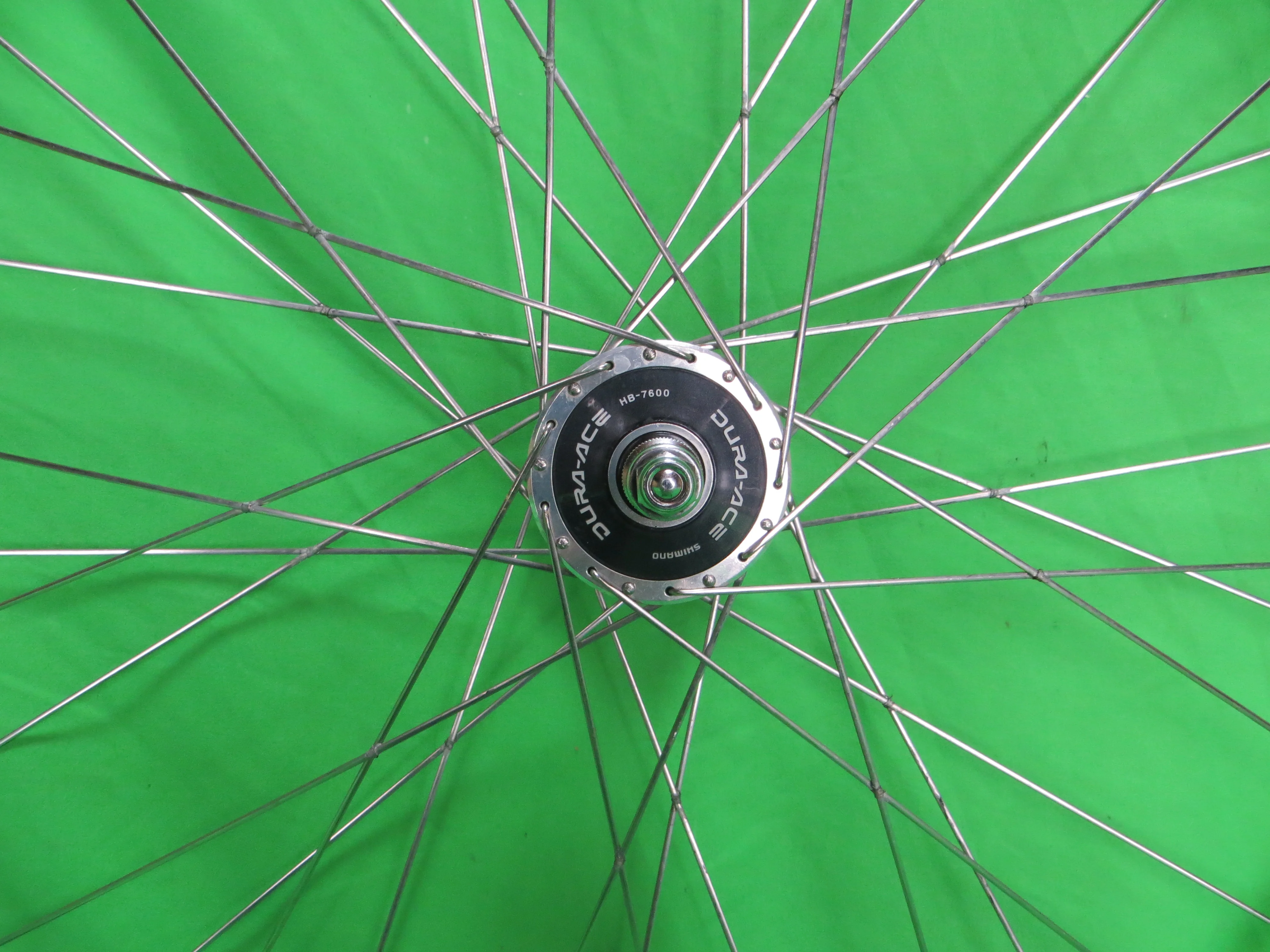 Araya Gold 16B 700c Tubular NJS rim, Shimano Dura Ace HB-7600 36H NJS 100mm/8mm Front Hub (25011204) - Image 2