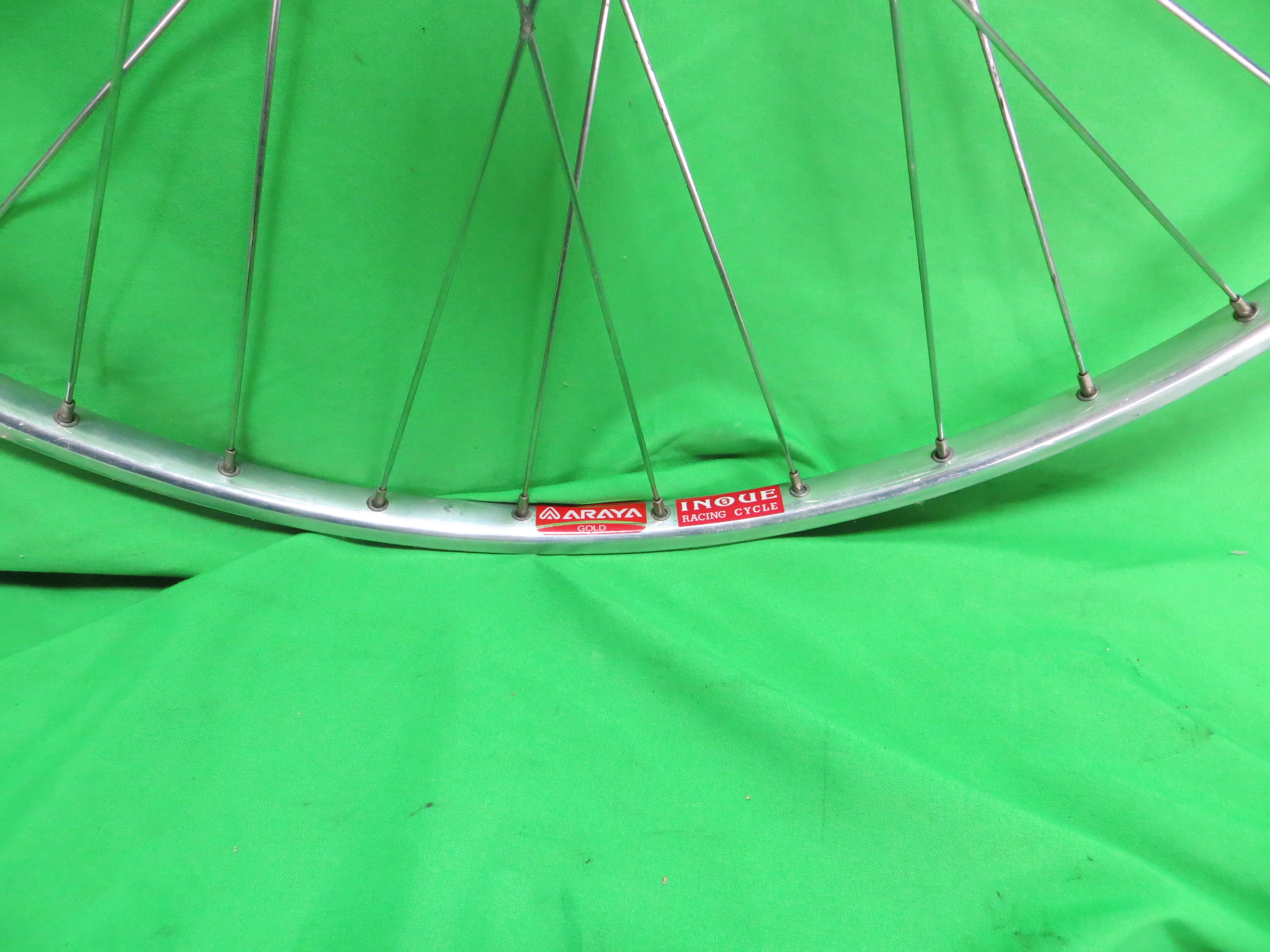 Araya Gold 16B 700c Tubular NJS rim, Shimano Dura Ace HB-7600 36H NJS 100mm/8mm Front Hub (25011204) - Image 3