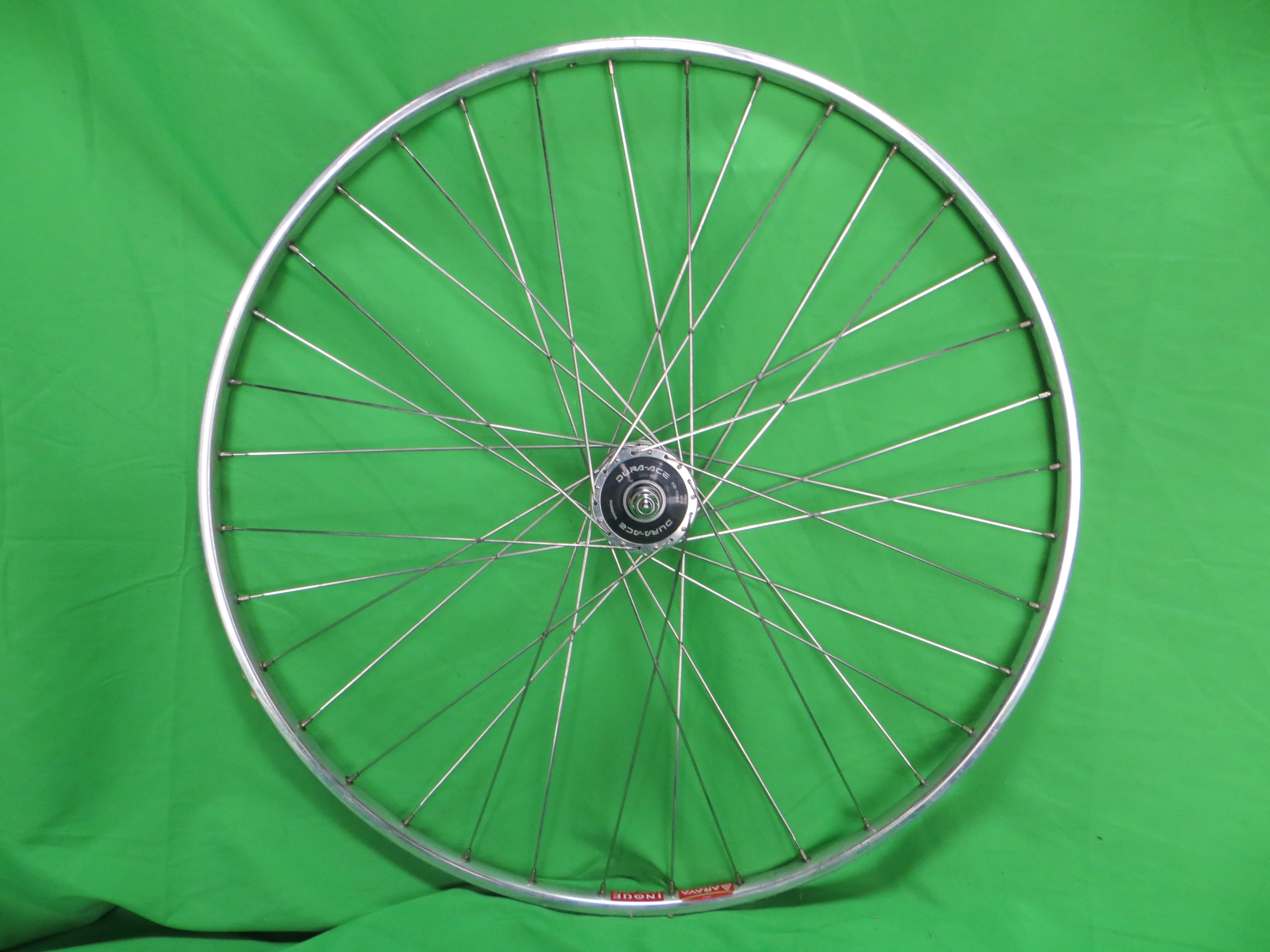 Araya Gold 16B 700c Tubular NJS rim, Shimano Dura Ace HB-7600 36H NJS 100mm/8mm Front Hub (25011204) - Image 4