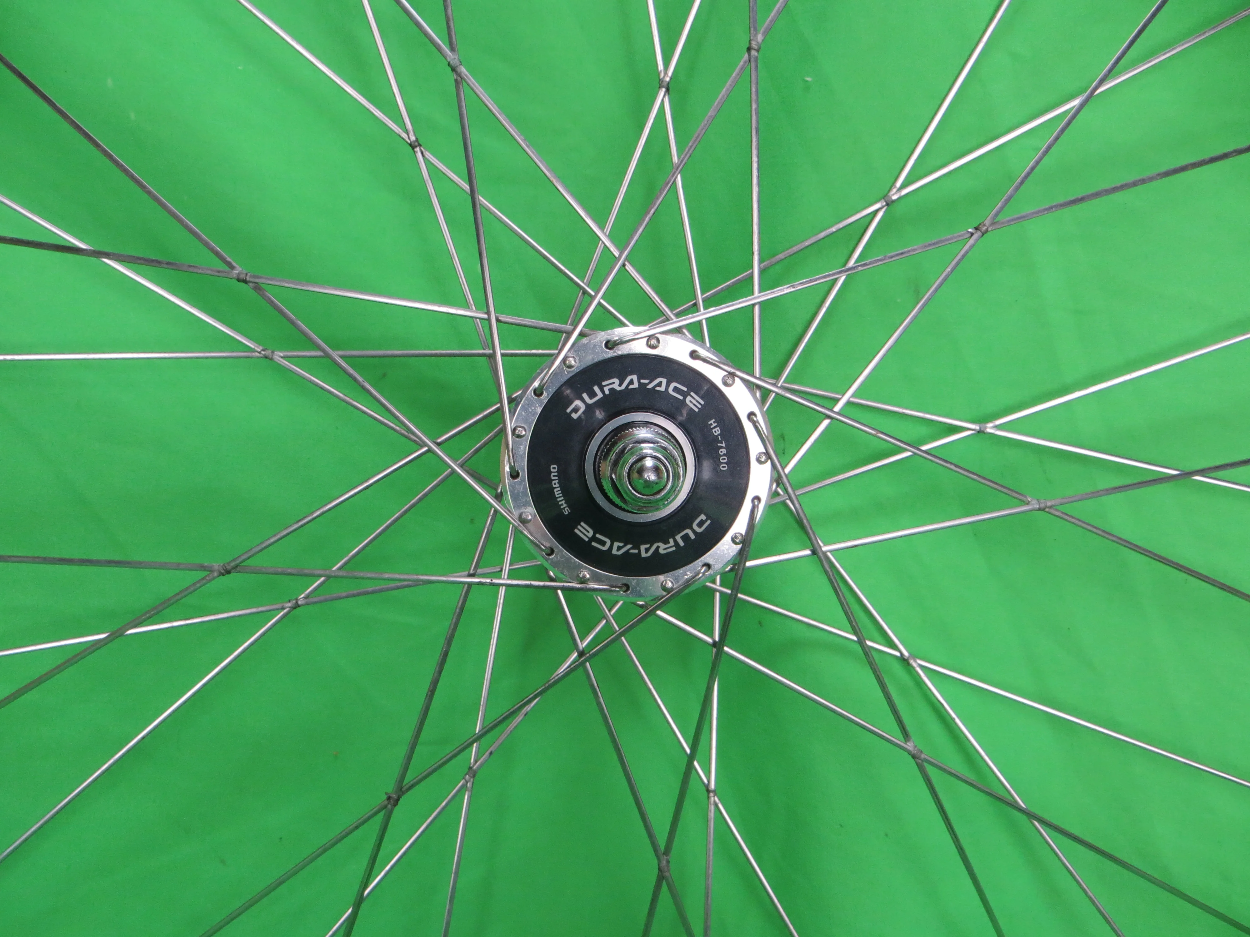 Araya Gold 16B 700c Tubular NJS rim, Shimano Dura Ace HB-7600 36H NJS 100mm/8mm Front Hub (25011204) - Image 5
