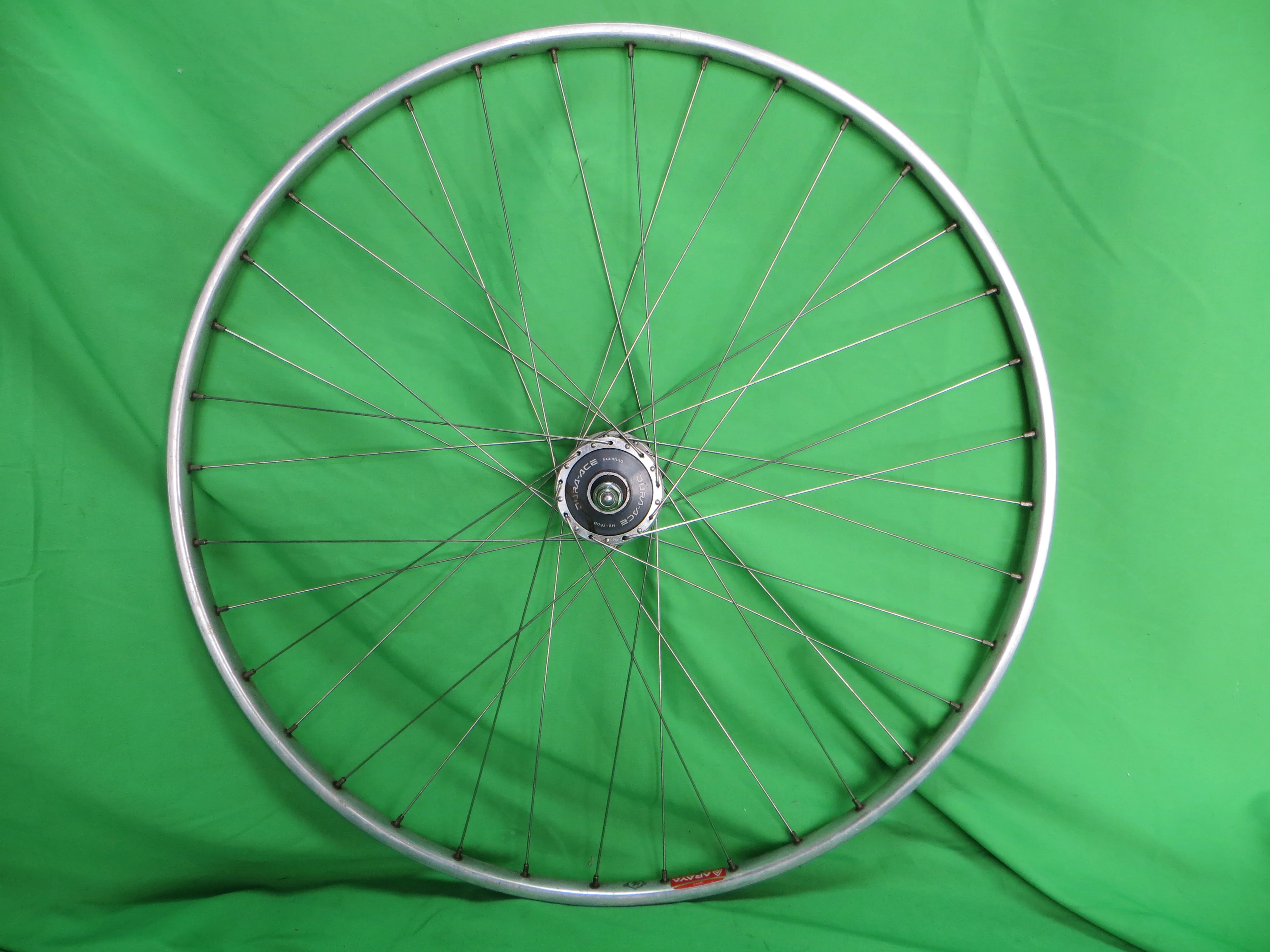 Araya Gold 16B 700c Tubular NJS rim, Shimano Dura Ace HB-7600 36H NJS 100mm/8mm Front Hub (25012504) - Image 4
