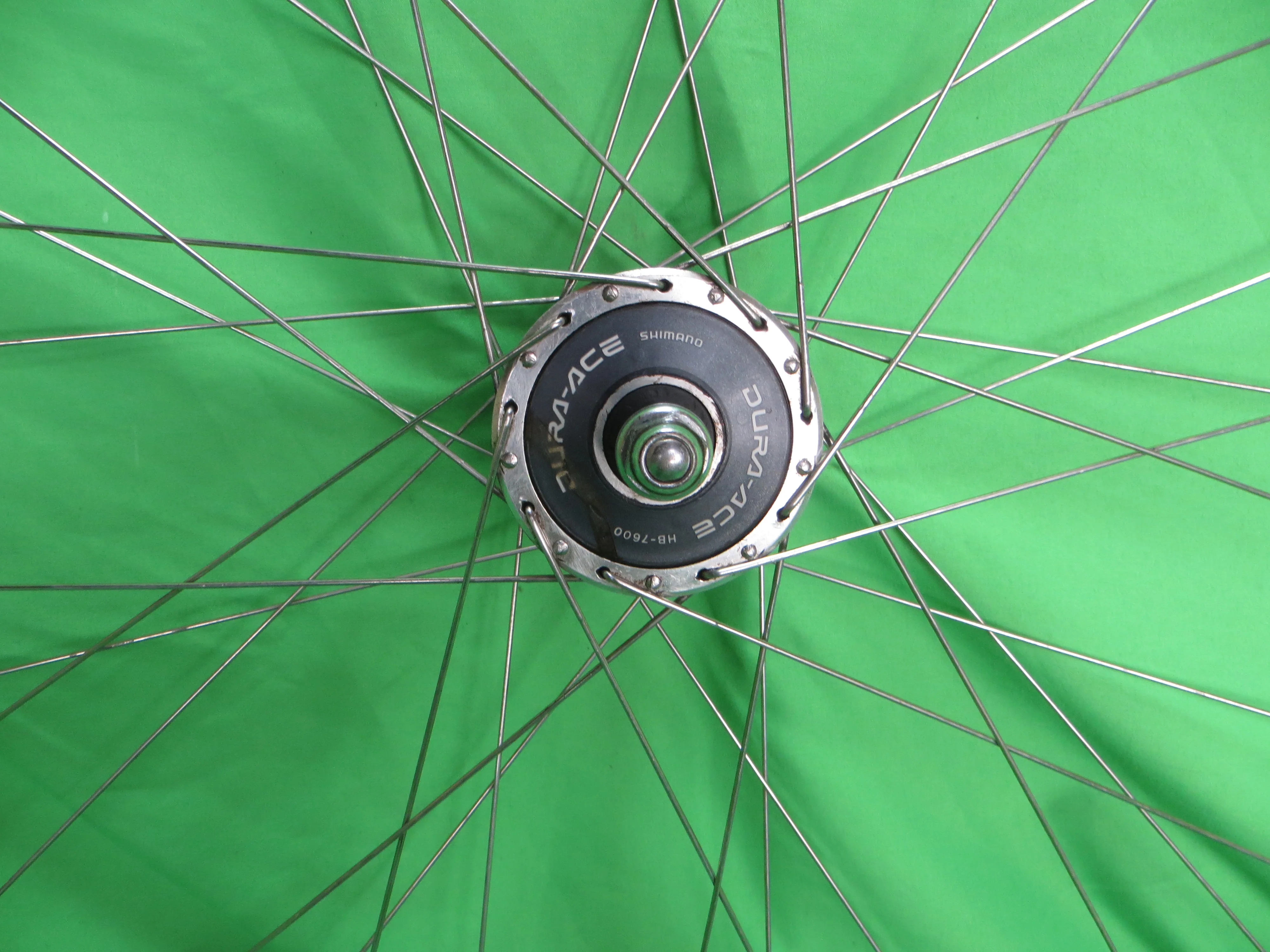 Araya Gold 16B 700c Tubular NJS rim, Shimano Dura Ace HB-7600 36H NJS 100mm/8mm Front Hub (25012504) - Image 5