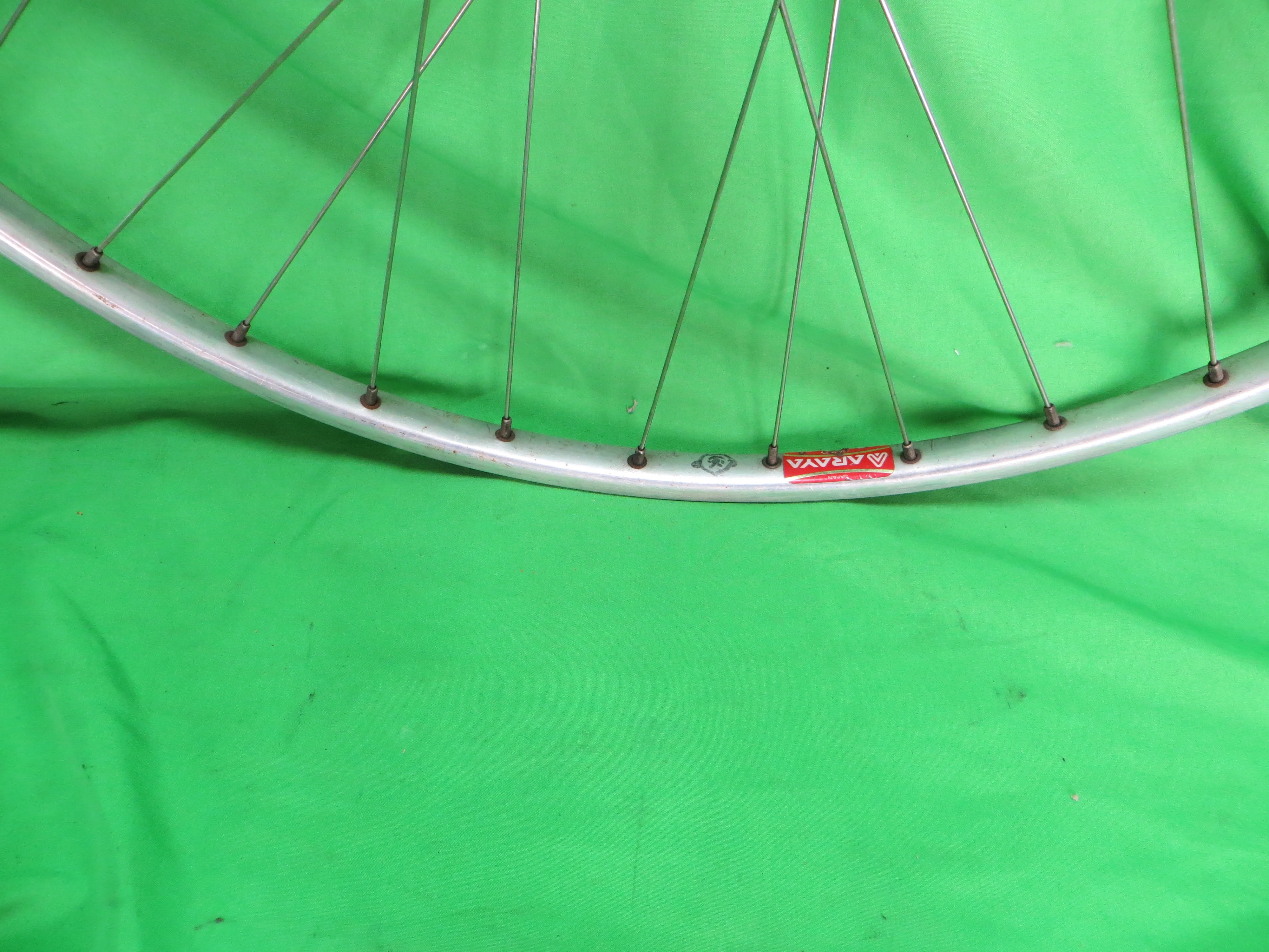 Araya Gold 16B 700c Tubular NJS rim, Shimano Dura Ace HB-7600 36H NJS 100mm/8mm Front Hub (25012504) - Image 6