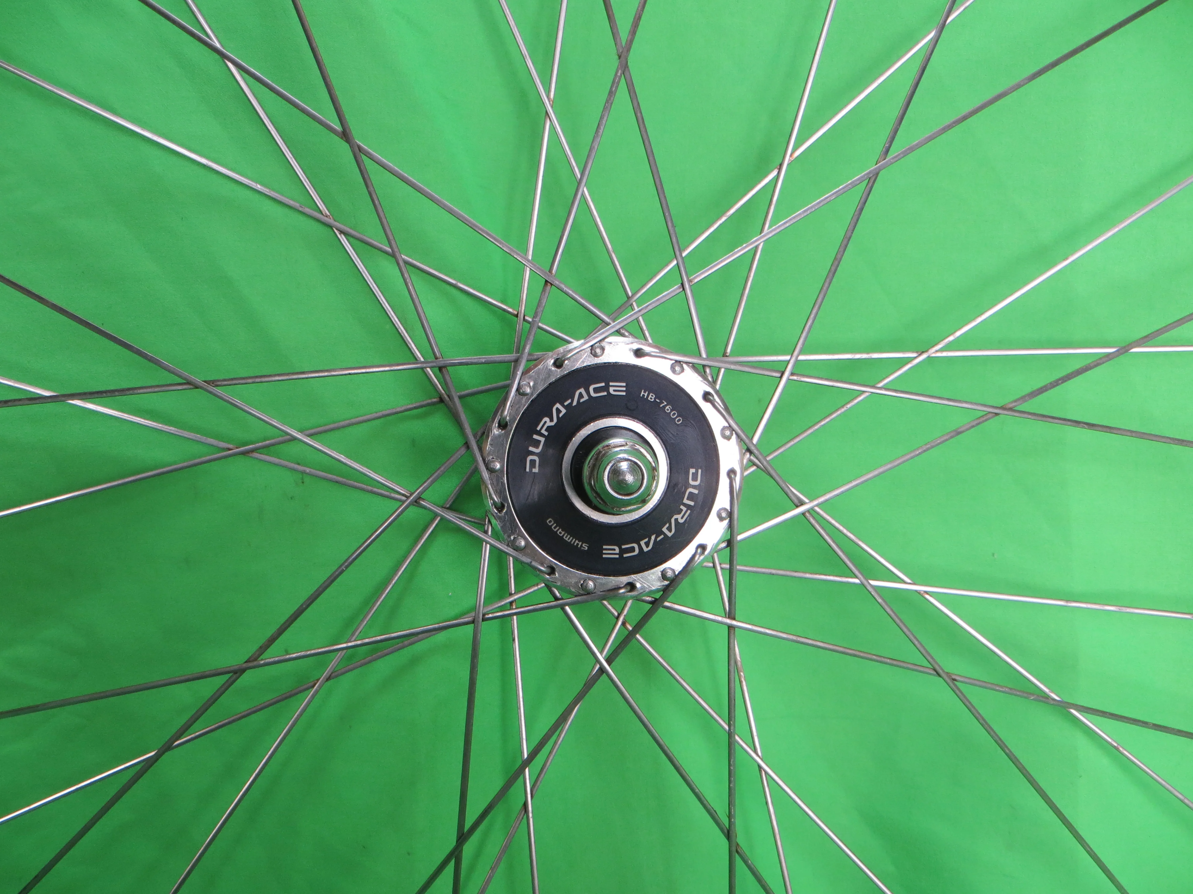 Araya Gold 16B 700c Tubular NJS rim, Shimano Dura Ace HB-7600 36H NJS 100mm/8mm Front Hub (25012506) - Image 2