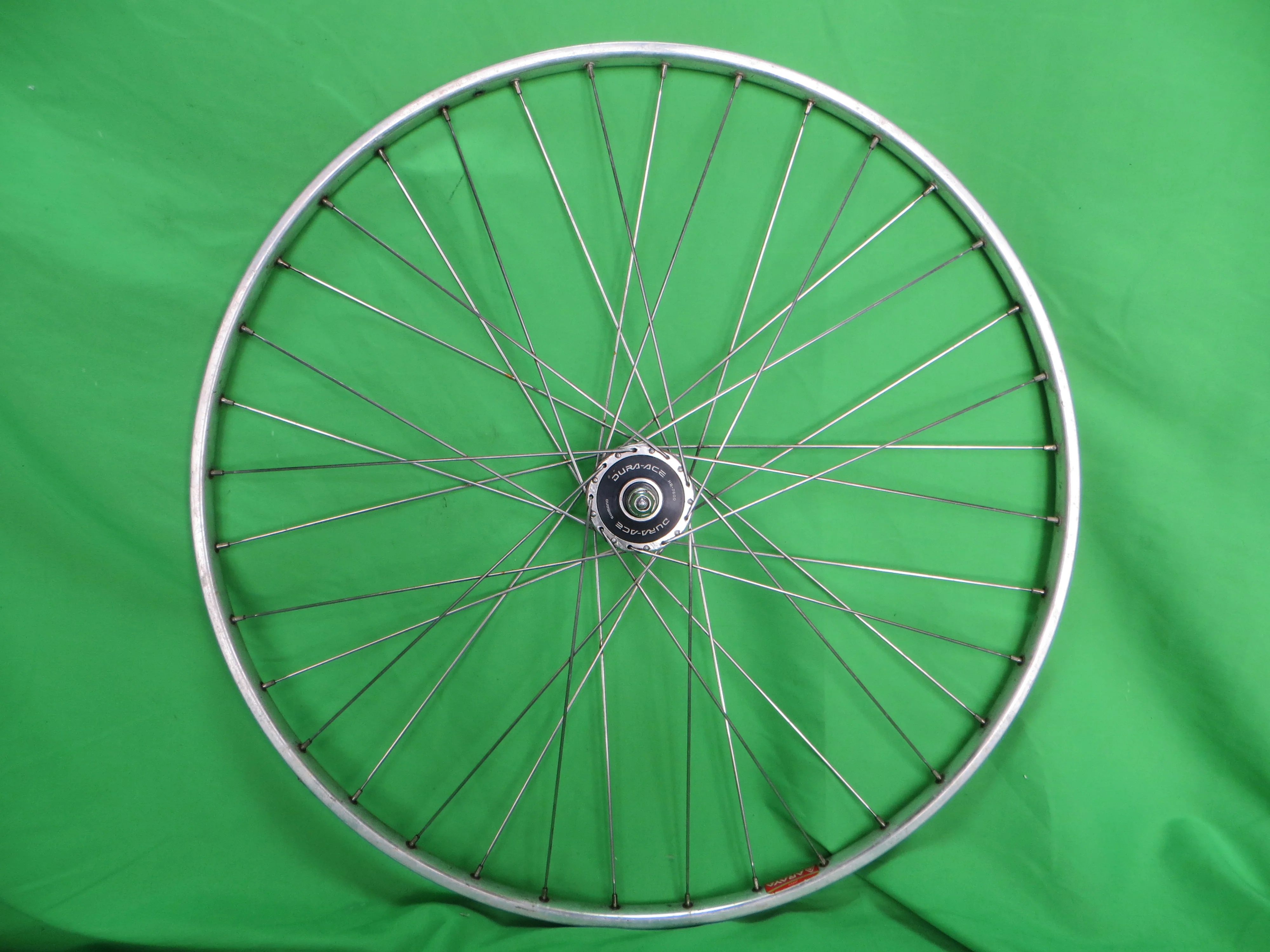 Araya Gold 16B 700c Tubular NJS rim, Shimano Dura Ace HB-7600 36H NJS 100mm/8mm Front Hub (25012506) - Image 4