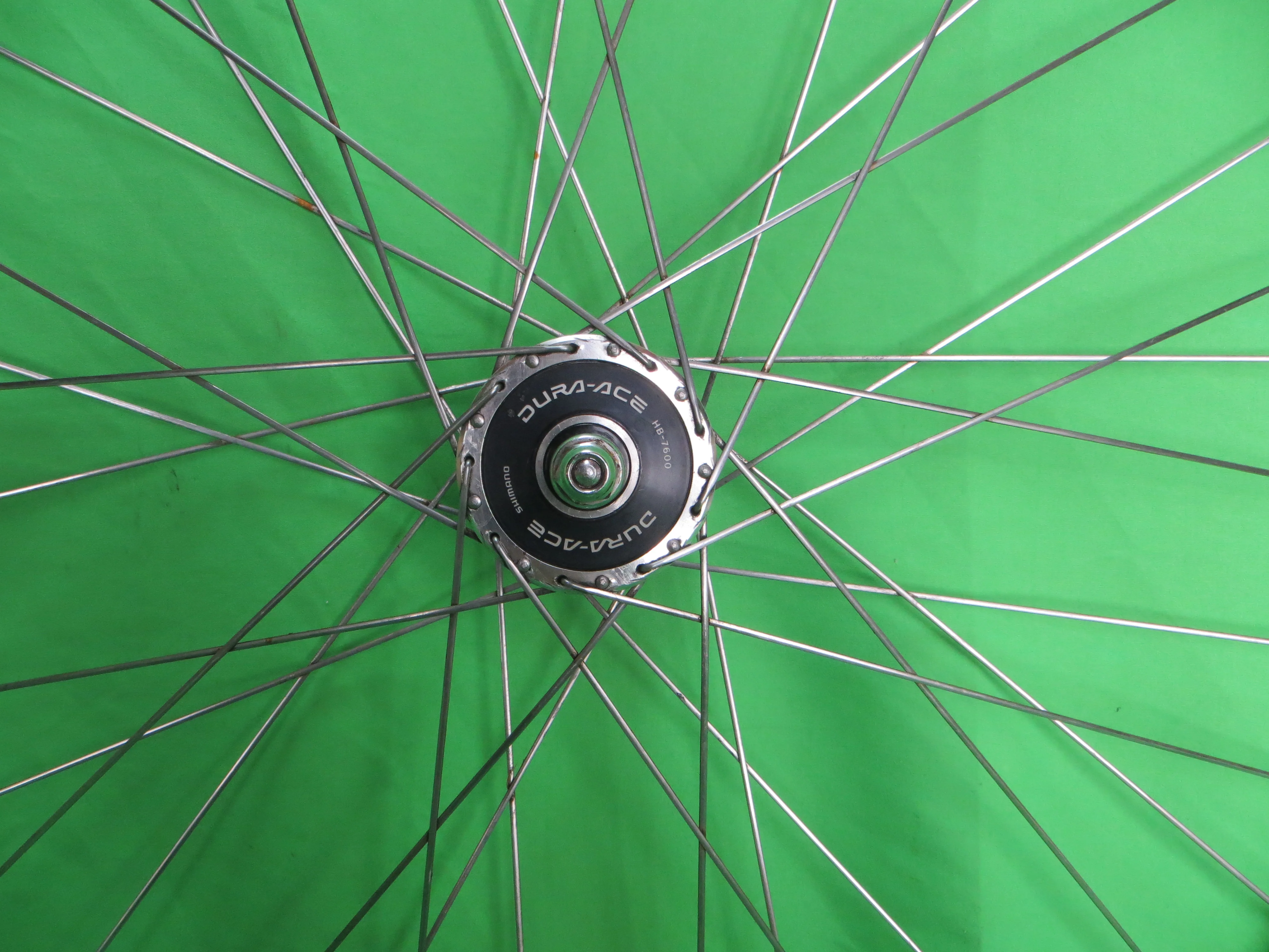 Araya Gold 16B 700c Tubular NJS rim, Shimano Dura Ace HB-7600 36H NJS 100mm/8mm Front Hub (25012506) - Image 5