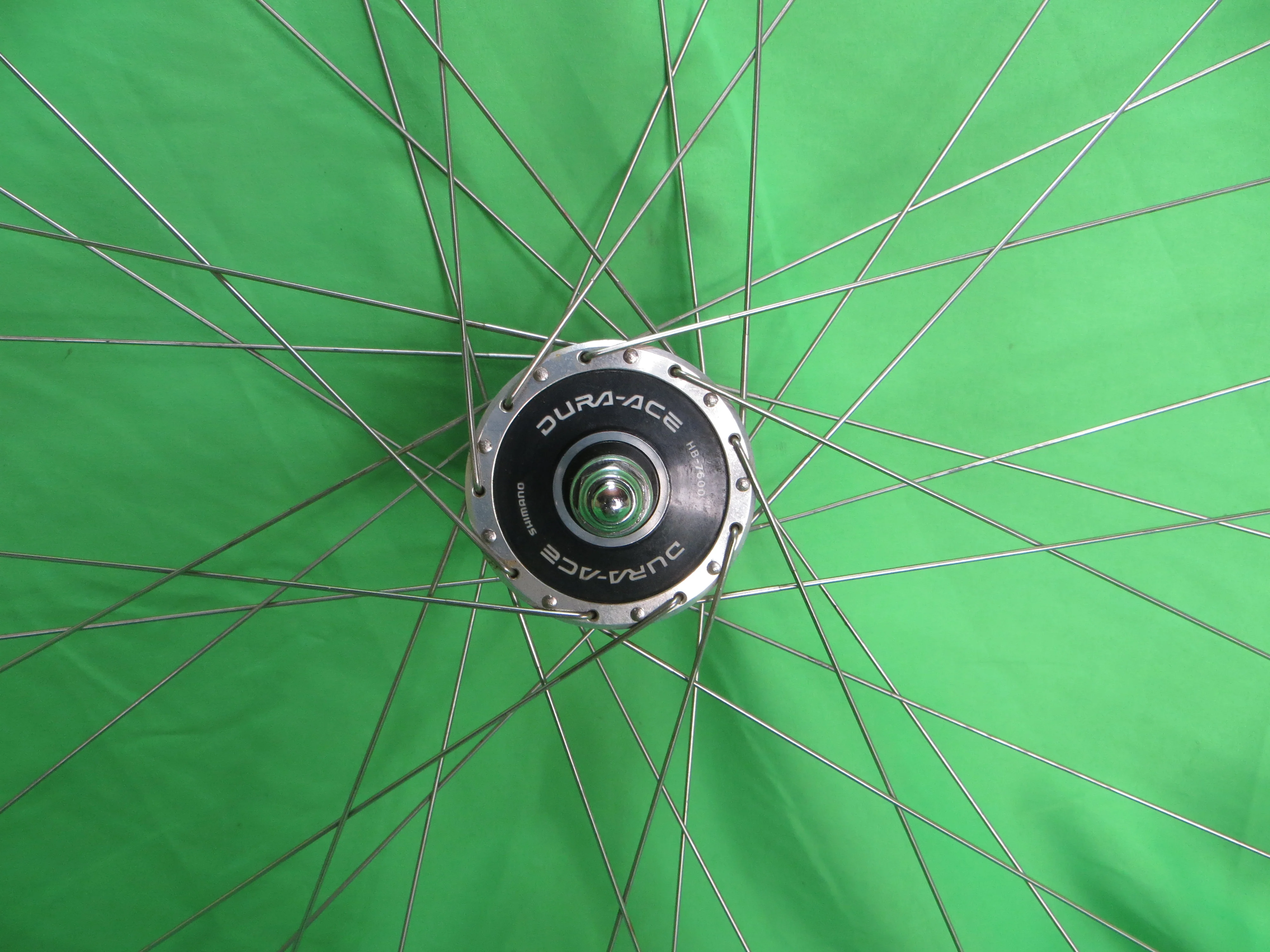 Araya Gold 16B 700c Tubular NJS rim, Shimano Dura Ace HB-7600 36H NJS 100mm/8mm Front Hub (25012507) - Image 2