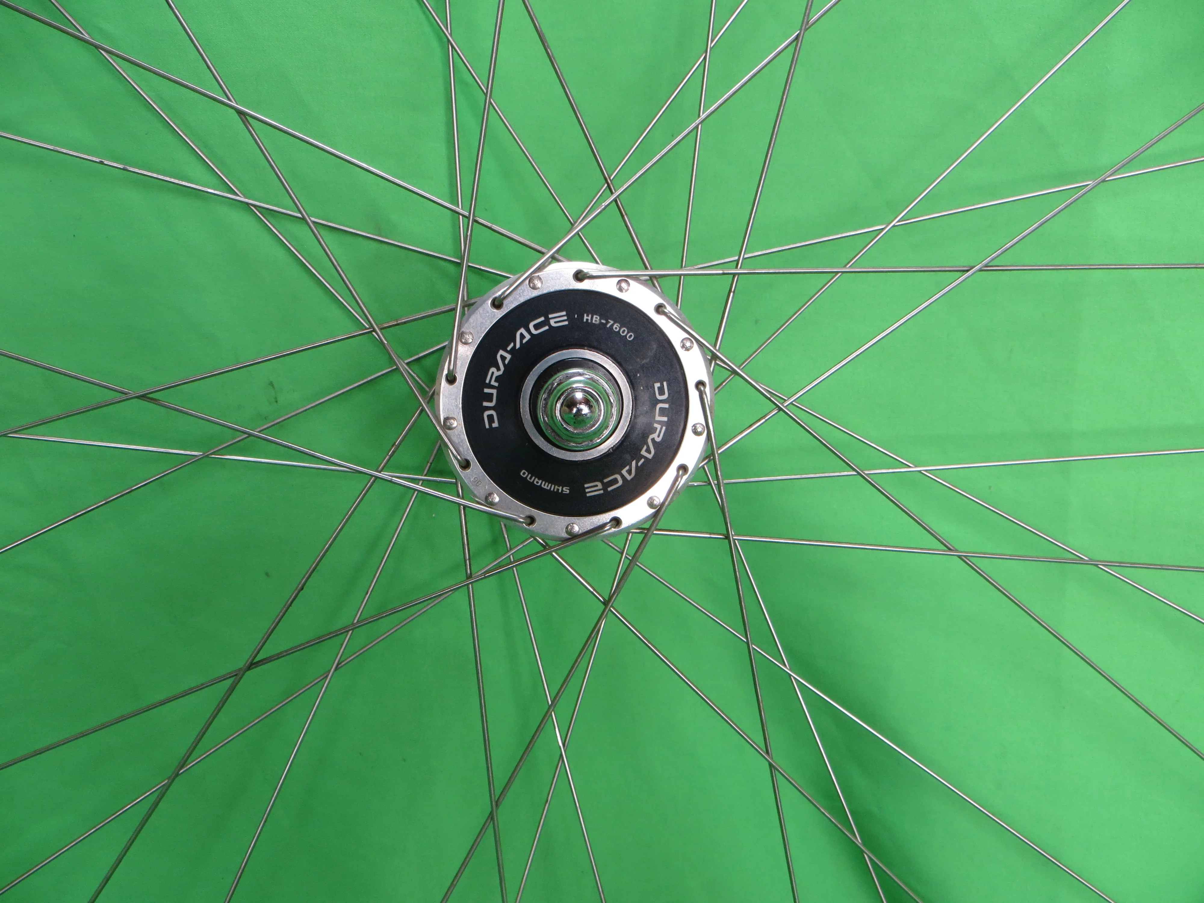 Araya Gold 16B 700c Tubular NJS rim, Shimano Dura Ace HB-7600 36H NJS 100mm/8mm Front Hub (25012507) - Image 5