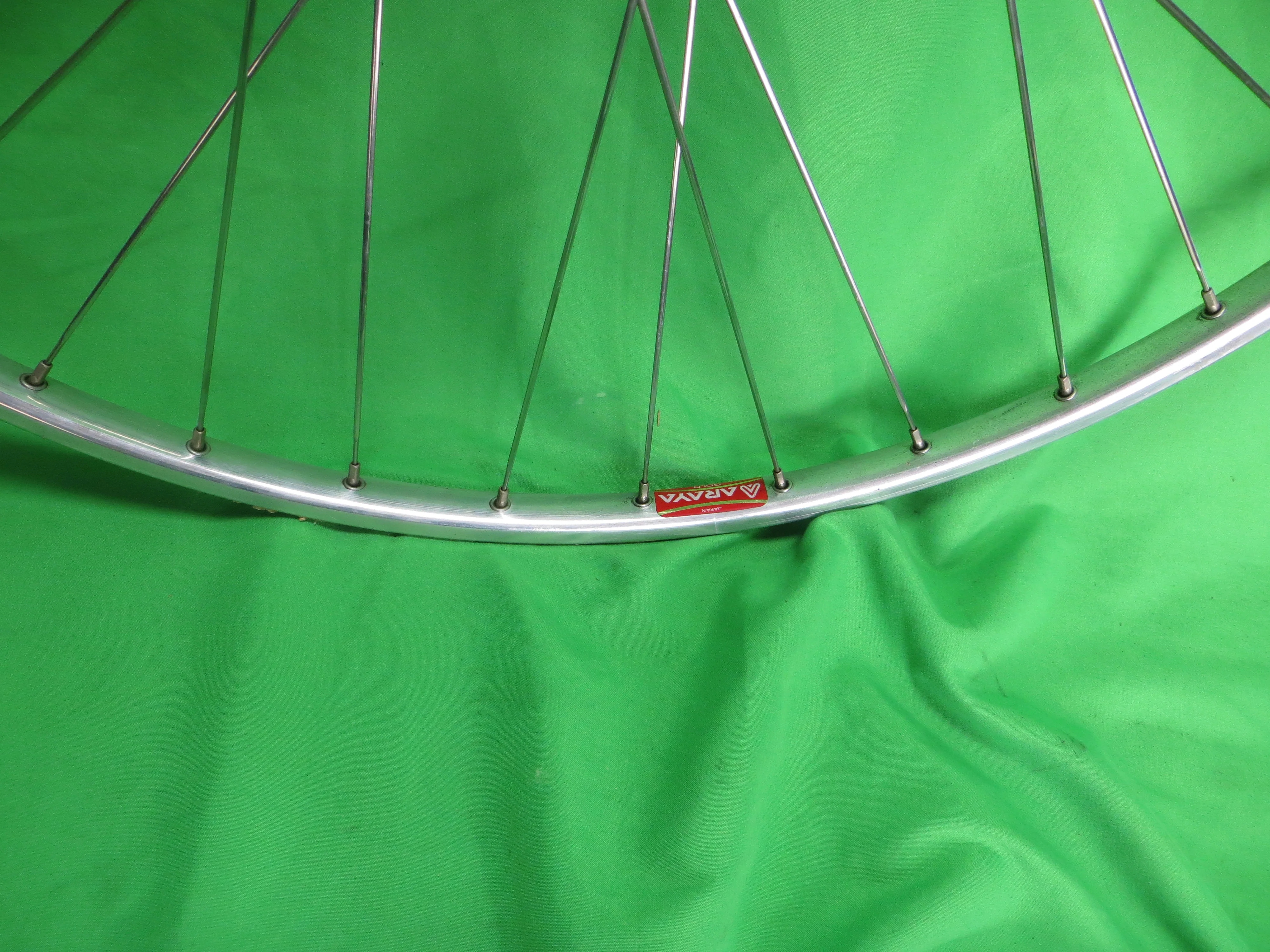 Araya Gold 16B 700c Tubular NJS rim, Shimano Dura Ace HB-7600 36H NJS 100mm/9mm Front Hub (24110504) - Image 3