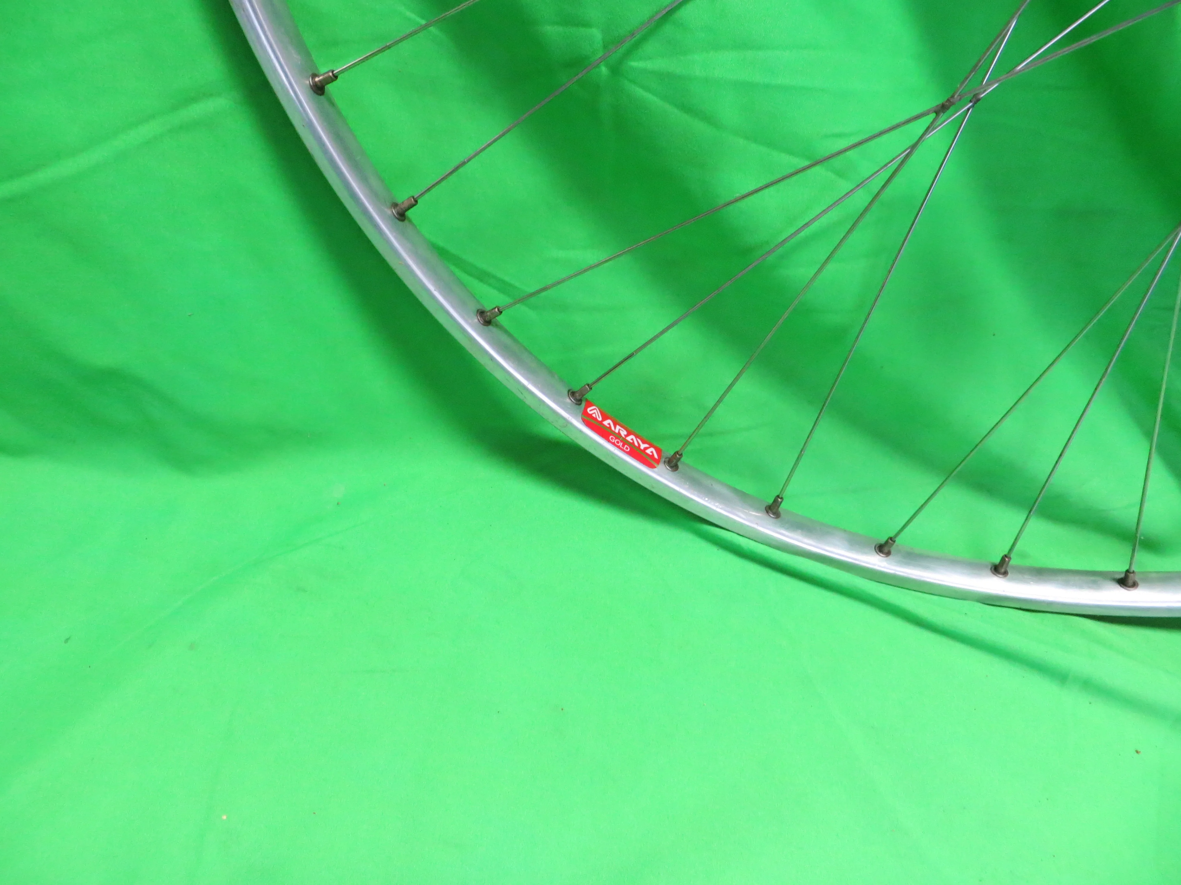 Araya Gold 16B 700c Tubular NJS rim, Shimano Dura Ace HB-7600 NJS 100mm/9mm Front Hub (23111905) - Image 3