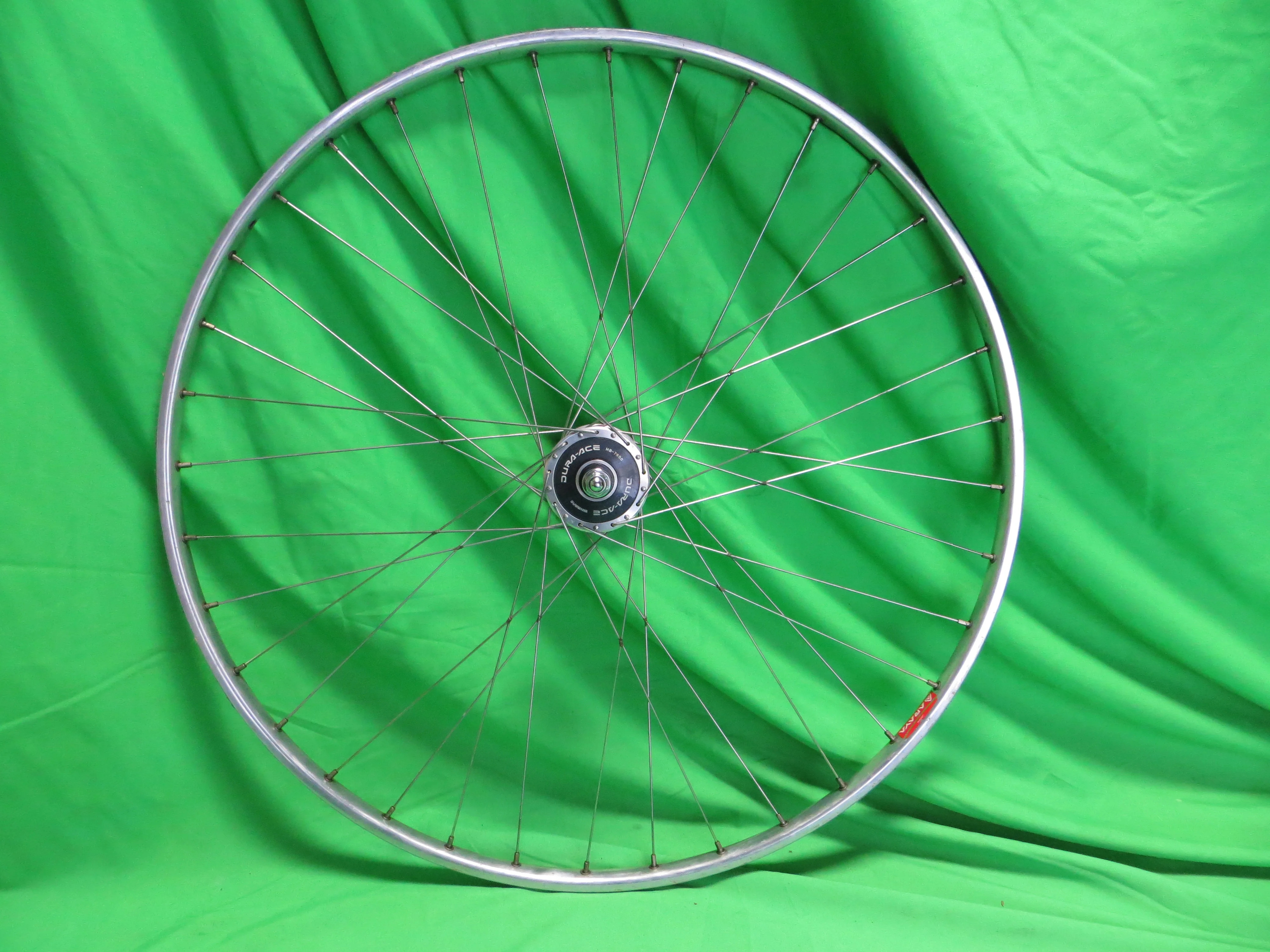 Araya Gold 16B 700c Tubular NJS rim, Shimano Dura Ace HB-7600 NJS 100mm/9mm Front Hub (23111905) - Image 4