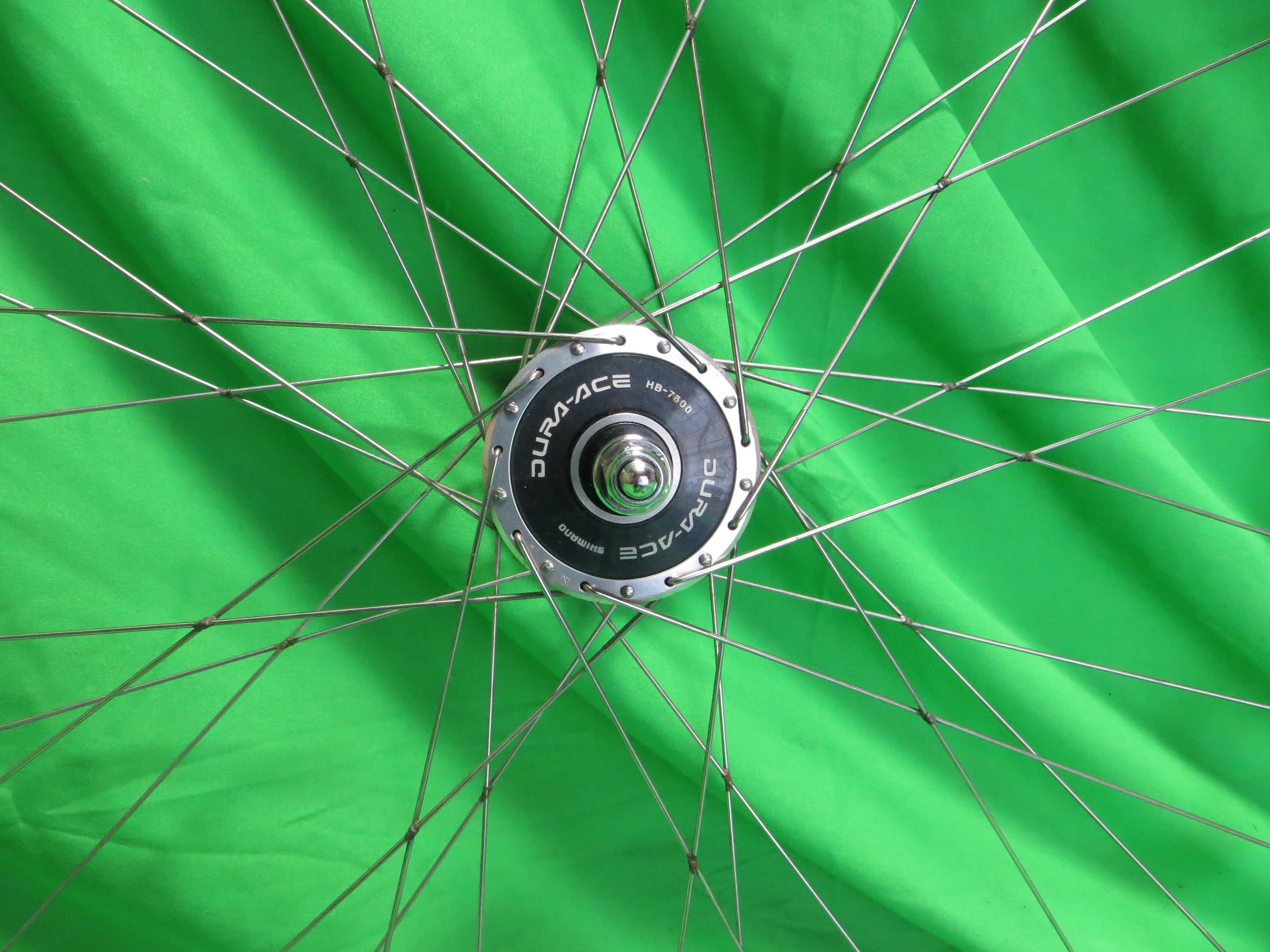 Araya Gold 16B 700c Tubular NJS rim, Shimano Dura Ace HB-7600 NJS 100mm/9mm Front Hub (23111905) - Image 5