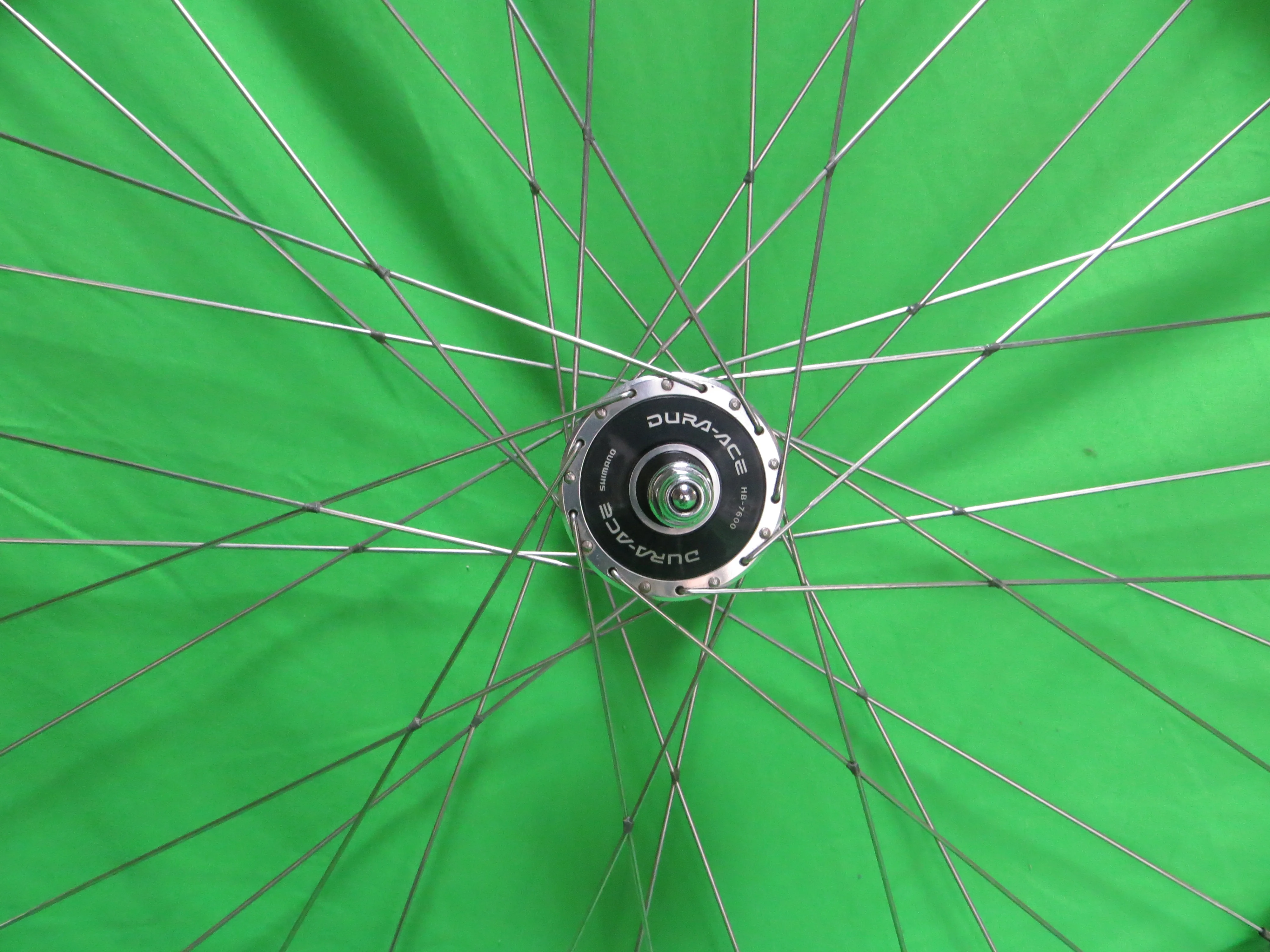 Araya Gold 16B 700c Tubular NJS rim, Shimano Dura Ace HB-7600 NJS 100mm/9mm Front Hub (24100606) - Image 2
