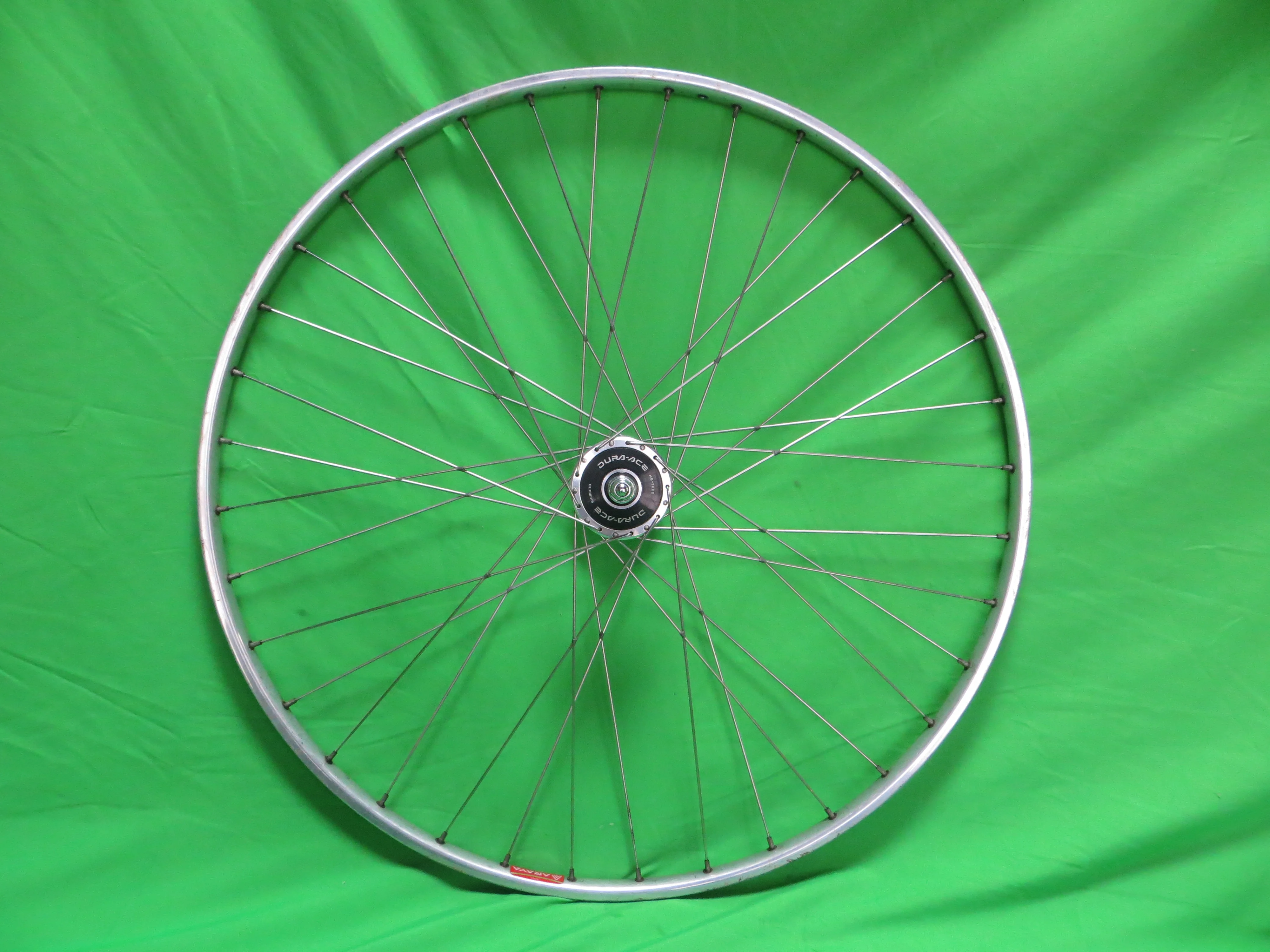 Araya Gold 16B 700c Tubular NJS rim, Shimano Dura Ace HB-7600 NJS 100mm/9mm Front Hub (24100606) - Image 4