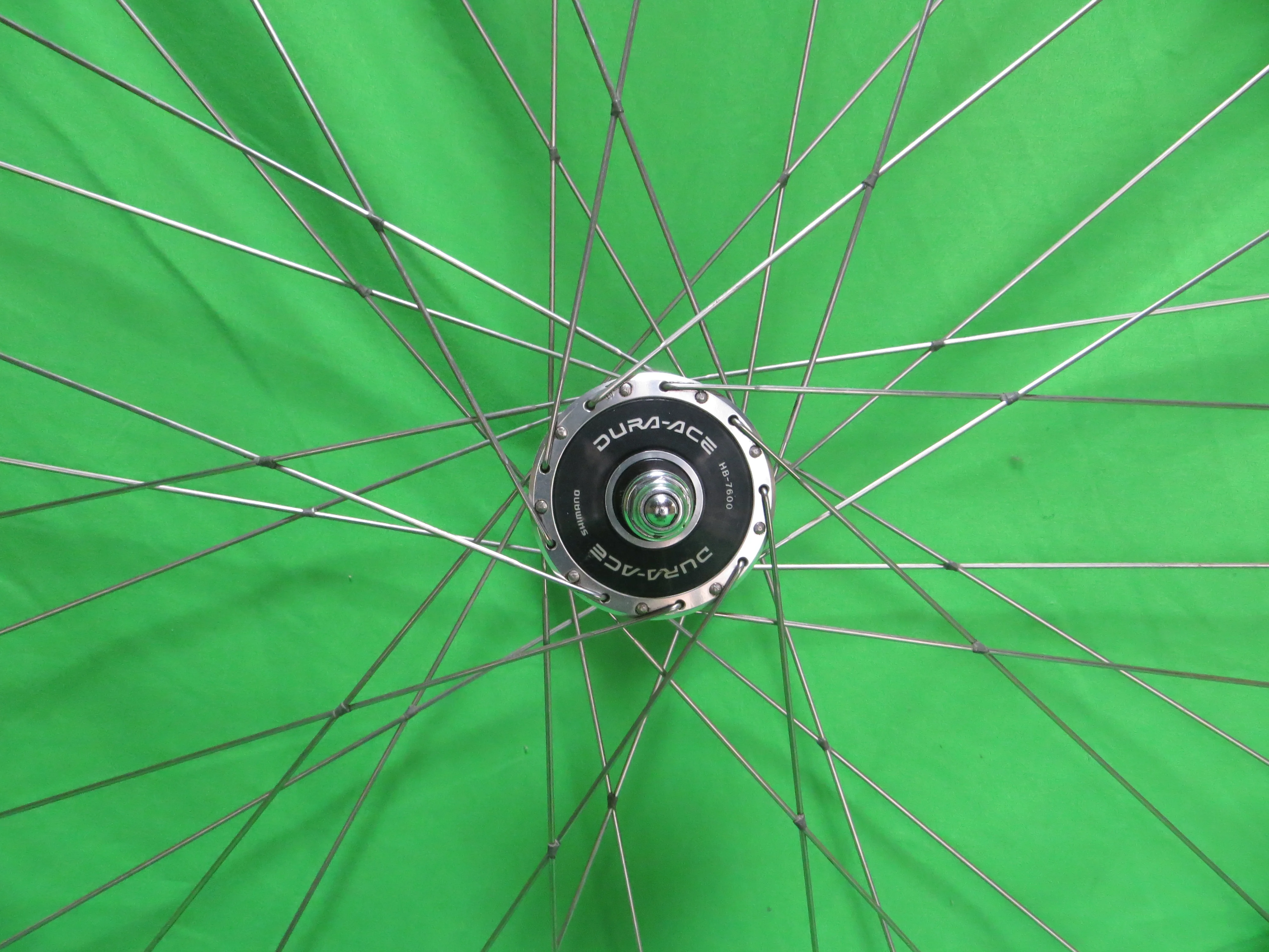 Araya Gold 16B 700c Tubular NJS rim, Shimano Dura Ace HB-7600 NJS 100mm/9mm Front Hub (24100606) - Image 5