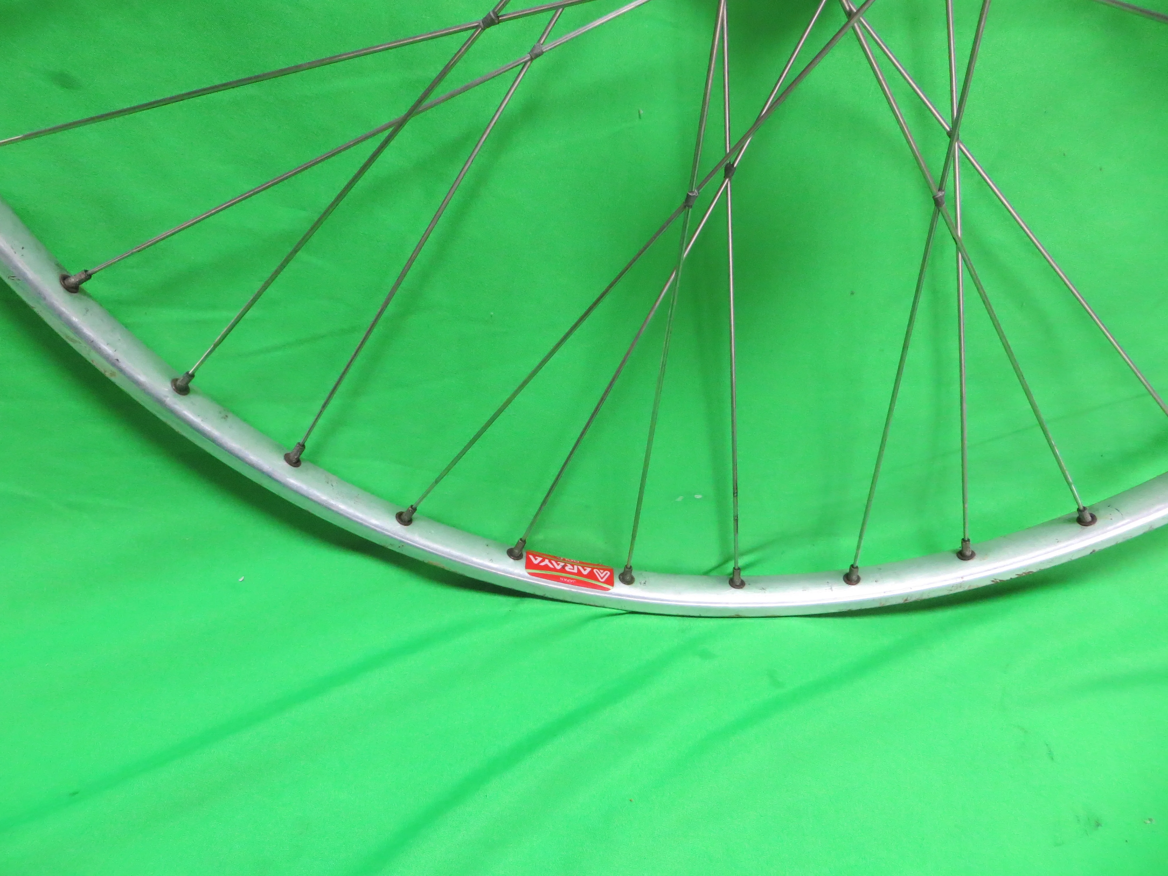 Araya Gold 16B 700c Tubular NJS rim, Shimano Dura Ace HB-7600 NJS 100mm/9mm Front Hub (24100606) - Image 6