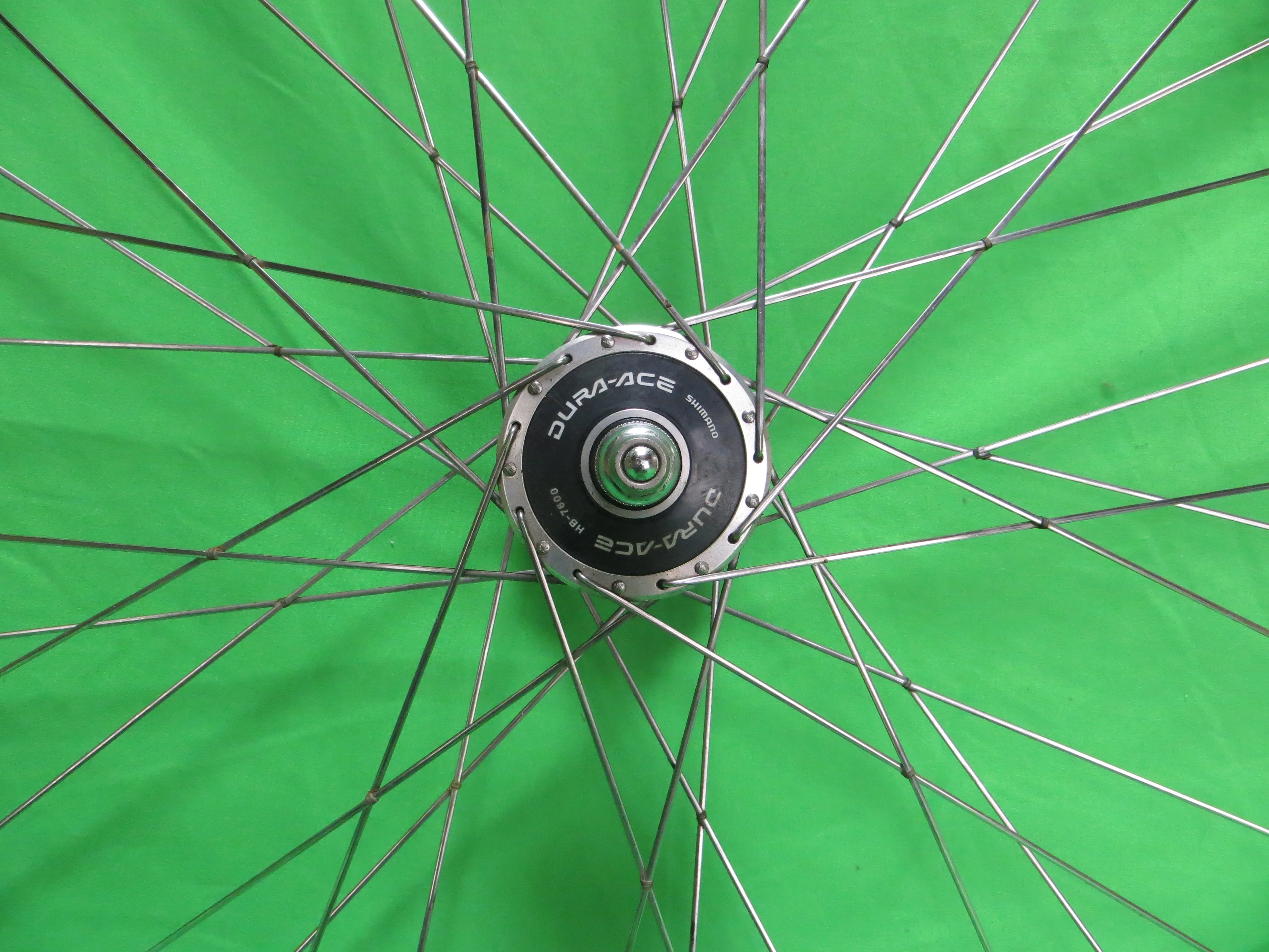 Araya Gold 16B 700c Tubular NJS rim, Shimano Dura Ace HB-7600 NJS 100mm/9mm Front Hub (24100608) - Image 2