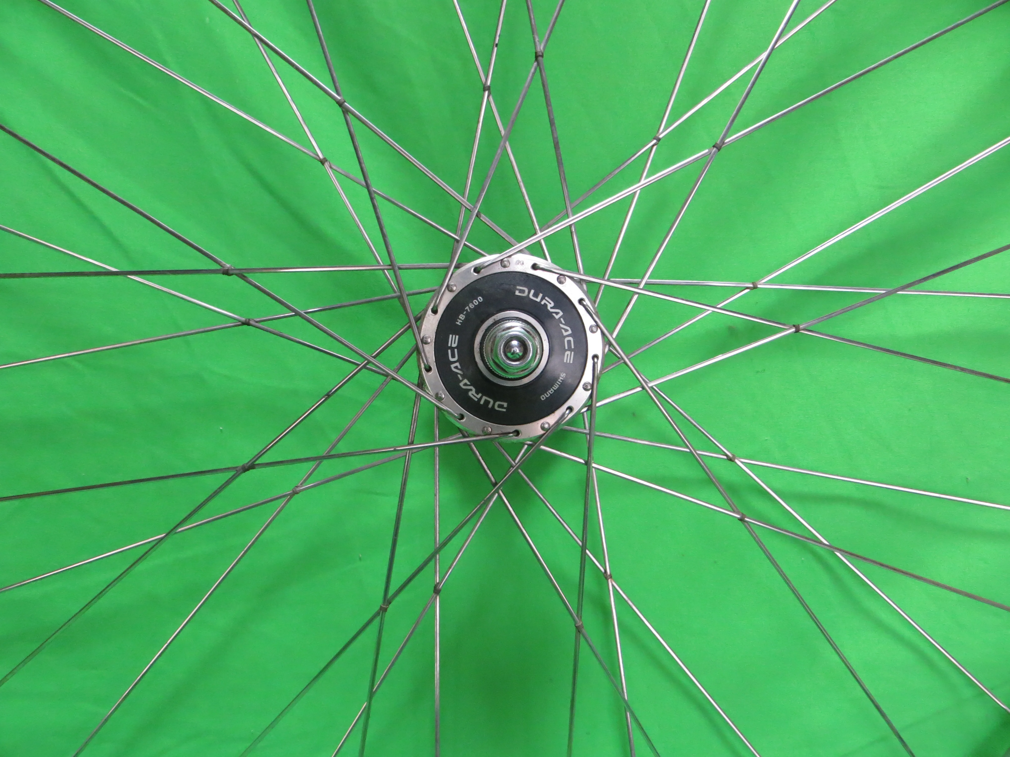 Araya Gold 16B 700c Tubular NJS rim, Shimano Dura Ace HB-7600 NJS 100mm/9mm Front Hub (24100608) - Image 5