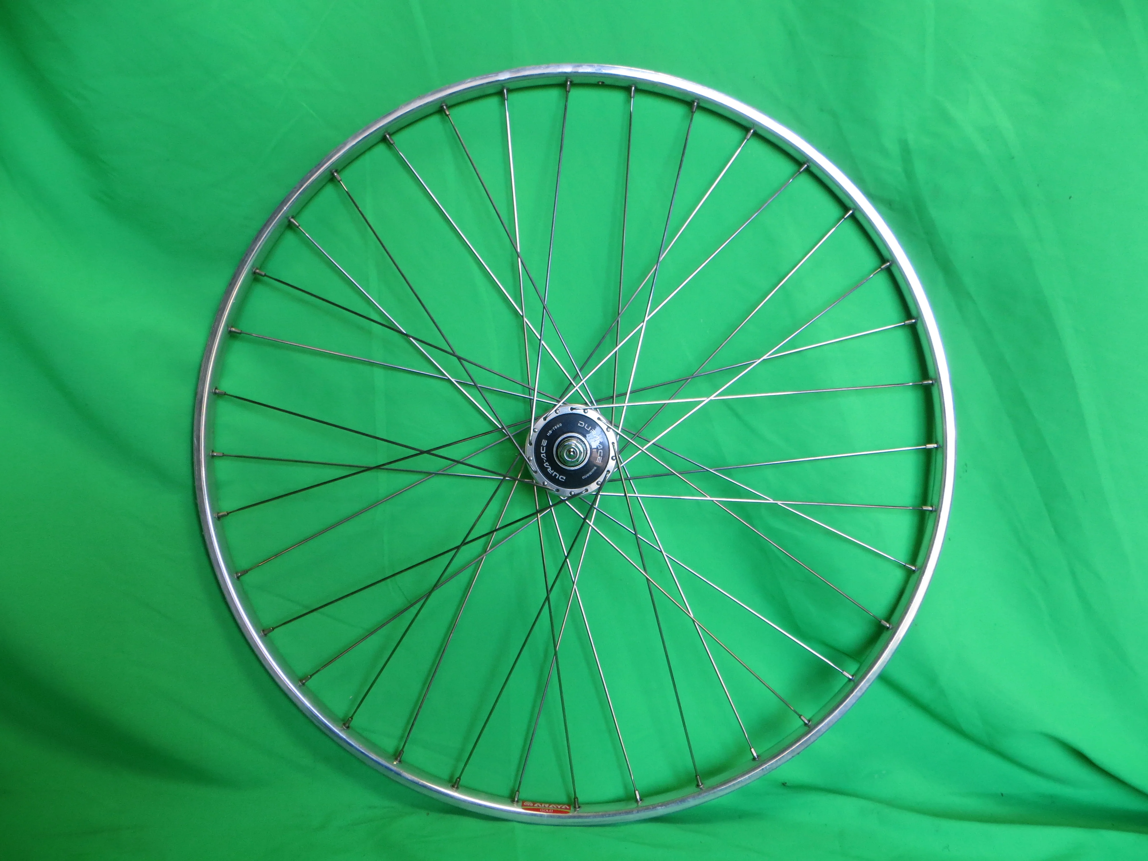 Araya Gold 16B 700c Tubular NJS rim, Shimano Dura Ace HB-7600 NJS 100mm/9mm Front Hub (24120108)