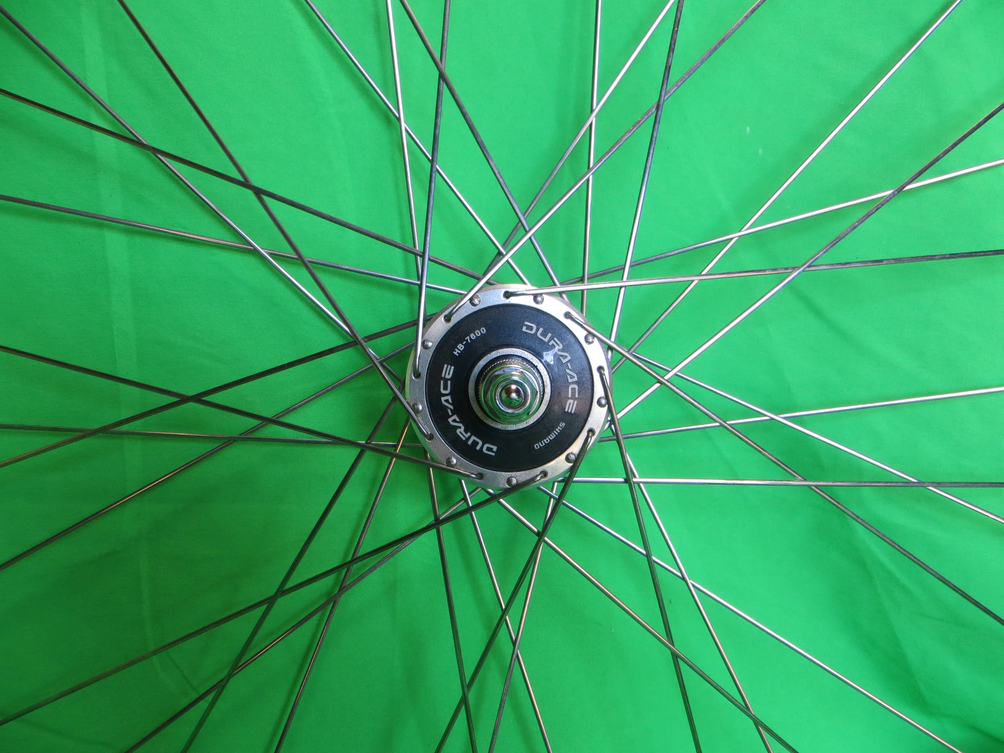 Araya Gold 16B 700c Tubular NJS rim, Shimano Dura Ace HB-7600 NJS 100mm/9mm Front Hub (24120108) - Image 2