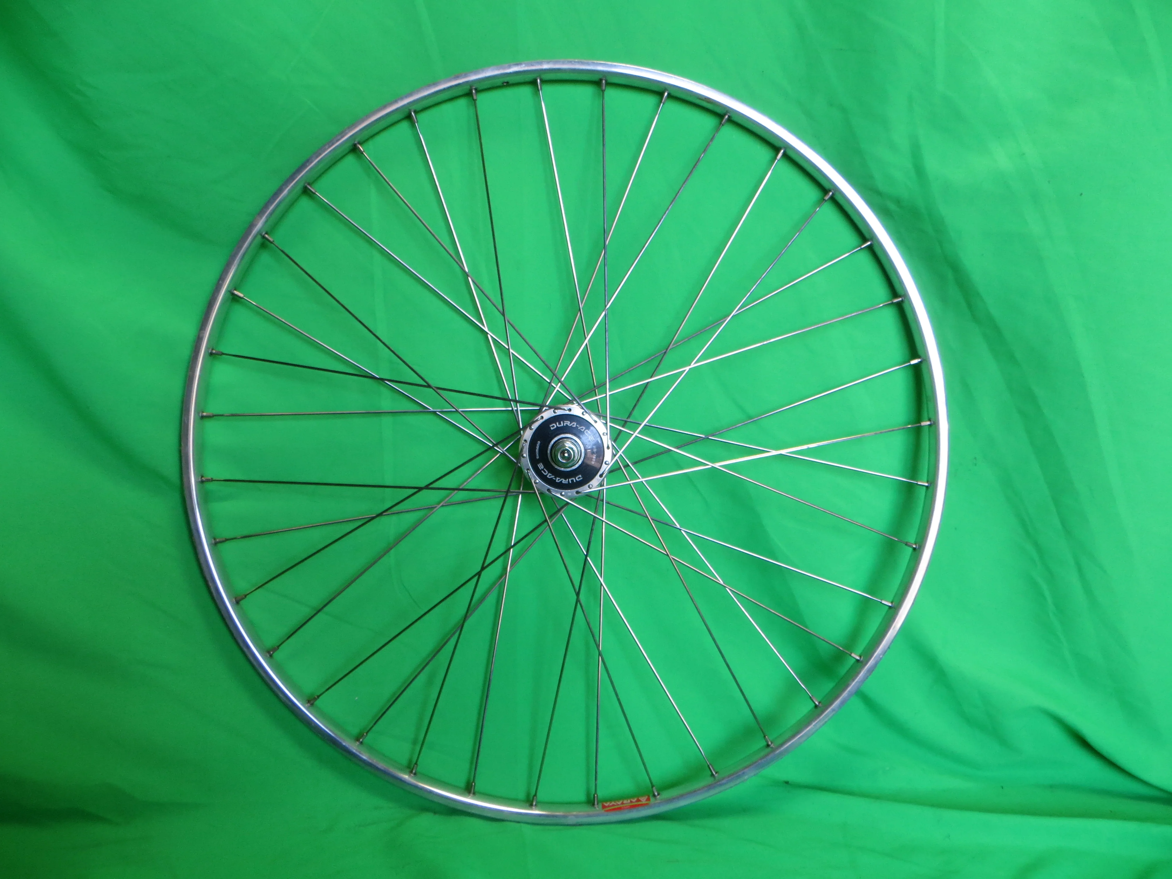 Araya Gold 16B 700c Tubular NJS rim, Shimano Dura Ace HB-7600 NJS 100mm/9mm Front Hub (24120108) - Image 4