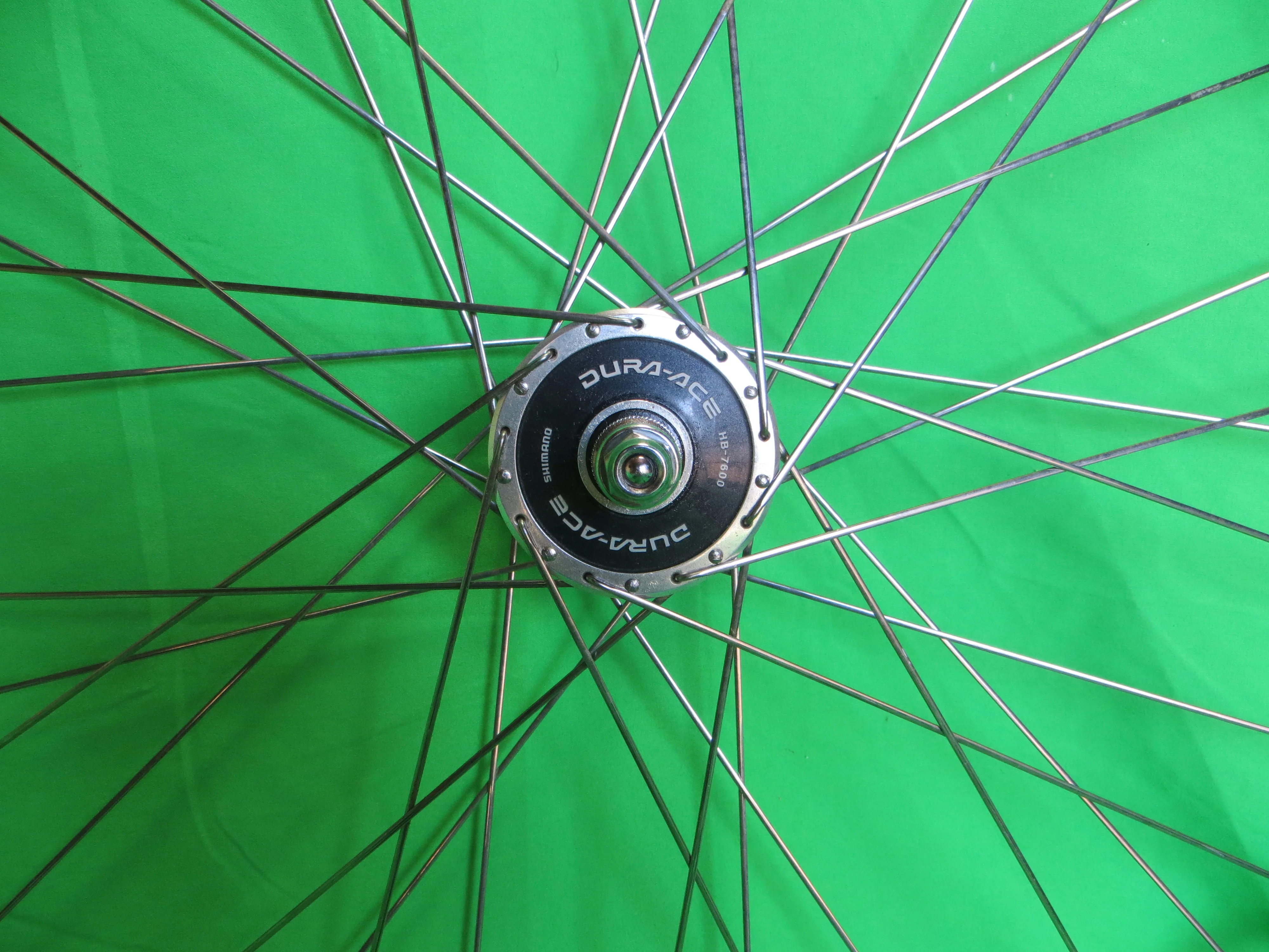 Araya Gold 16B 700c Tubular NJS rim, Shimano Dura Ace HB-7600 NJS 100mm/9mm Front Hub (24120108) - Image 5