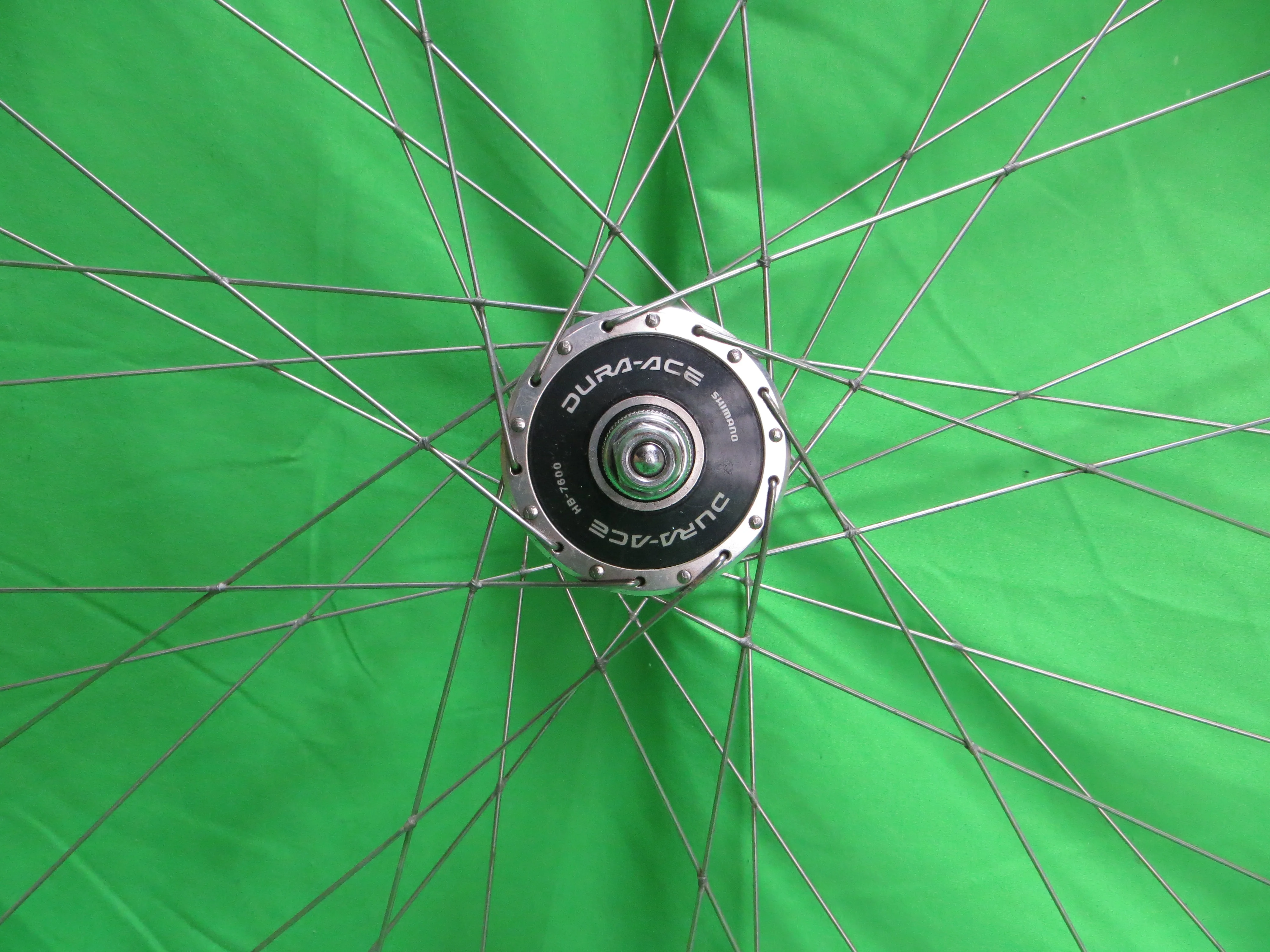 Araya Gold 16B 700c Tubular NJS rim, Shimano Dura Ace HB-7600 NJS 100mm/9mm Front Hub (25011605) - Image 2