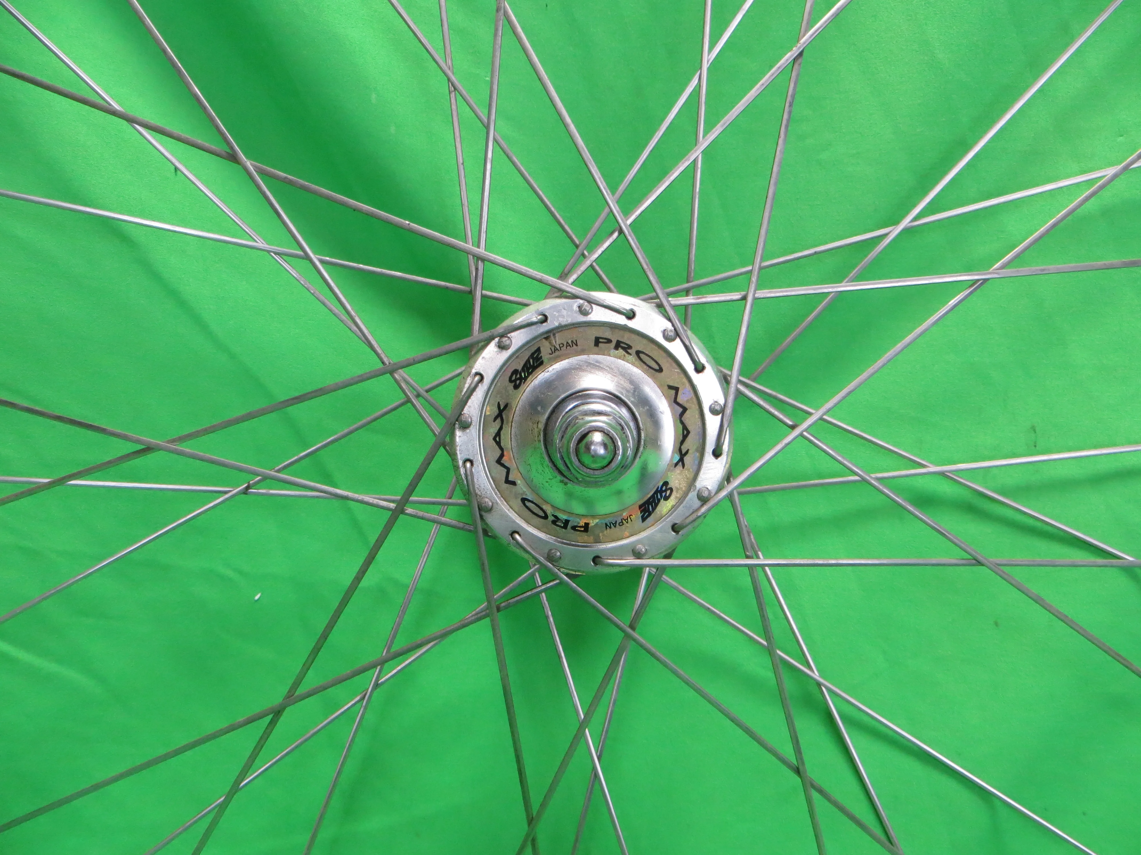 Araya Gold 16B 700c Tubular NJS rim, Suzue Pro Max NJS 100mm/9mm Front Hub (25021902) - Image 2