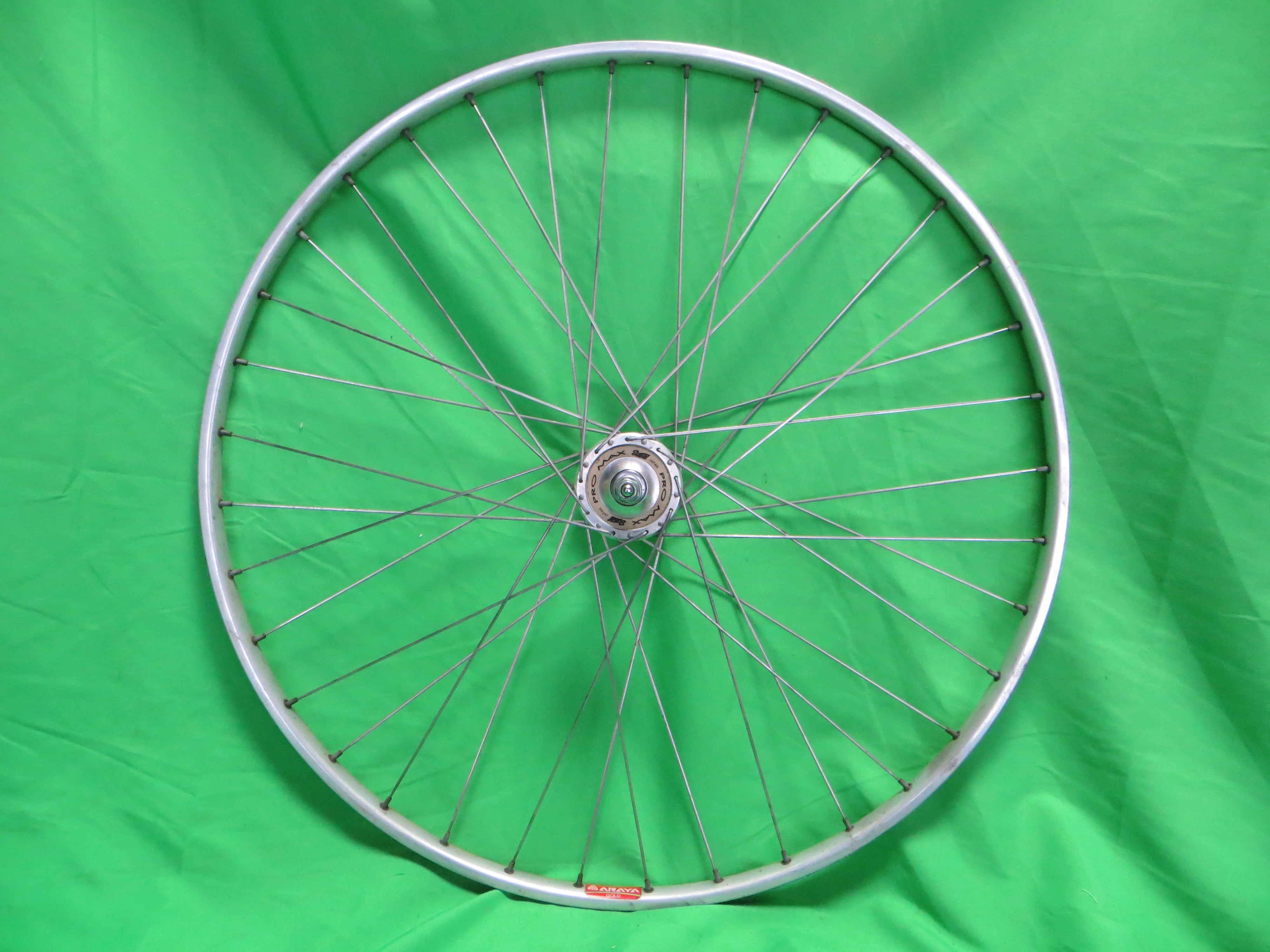 Araya Gold 16B 700c Tubular NJS rim, Suzue Pro Max NJS 100mm/9mm Front Hub (25021902) - Image 4