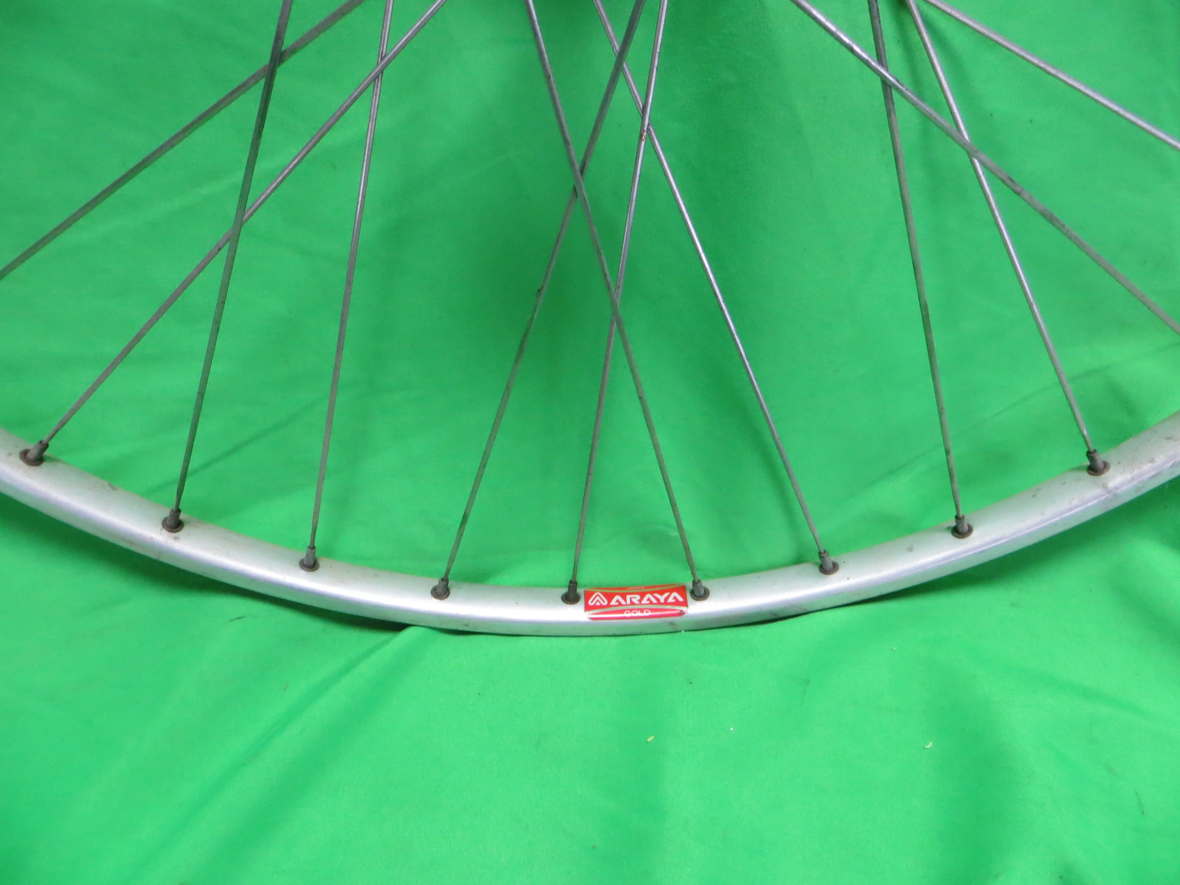 Araya Gold 16B 700c Tubular NJS rim, Suzue Pro Max NJS 100mm/9mm Front Hub (25021902) - Image 6