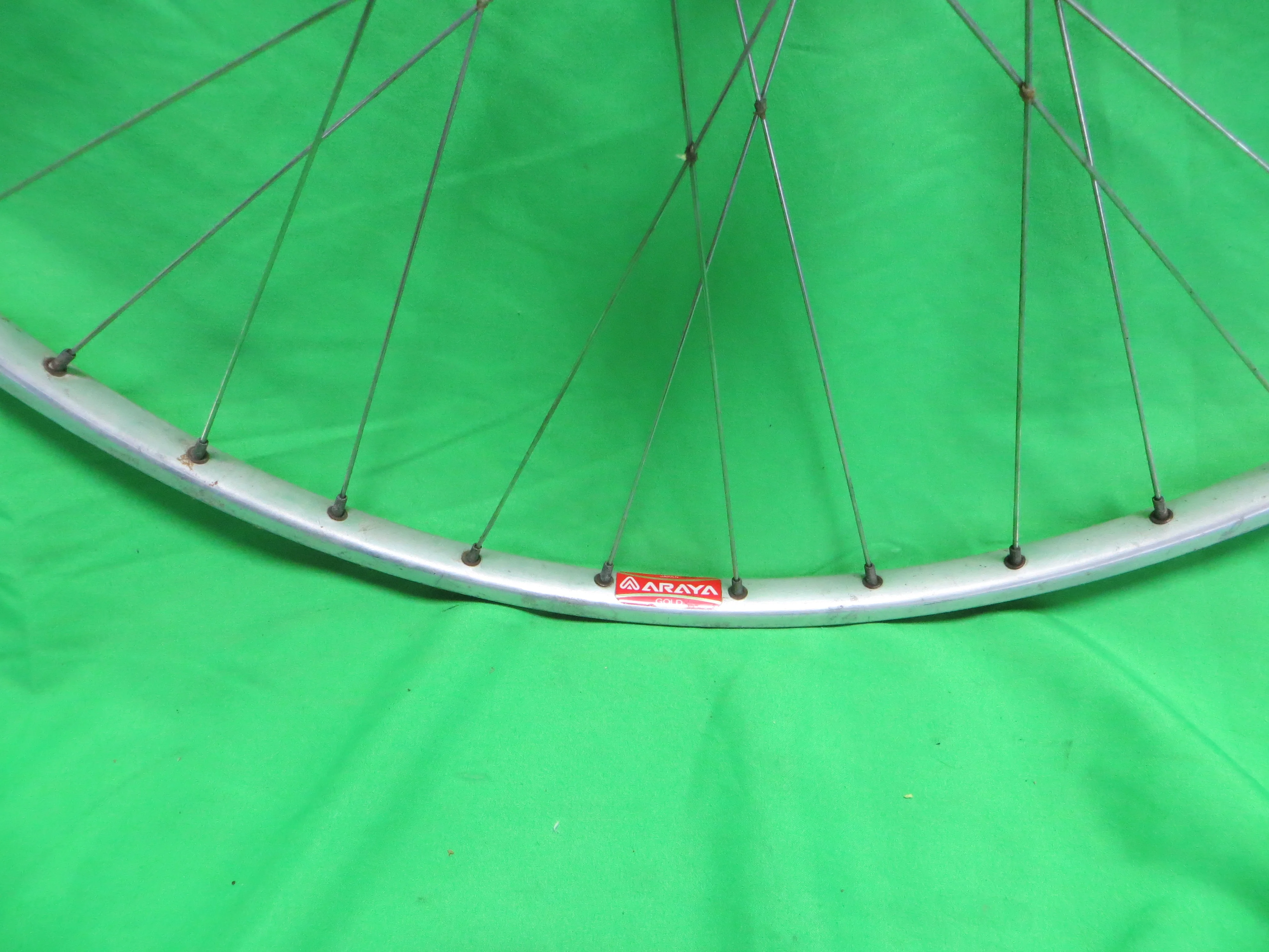Araya Gold 16B 700c Tubular NJS rim, Suzue Pro Max NJS 100mm/9mm Front Hub (25021904) - Image 3