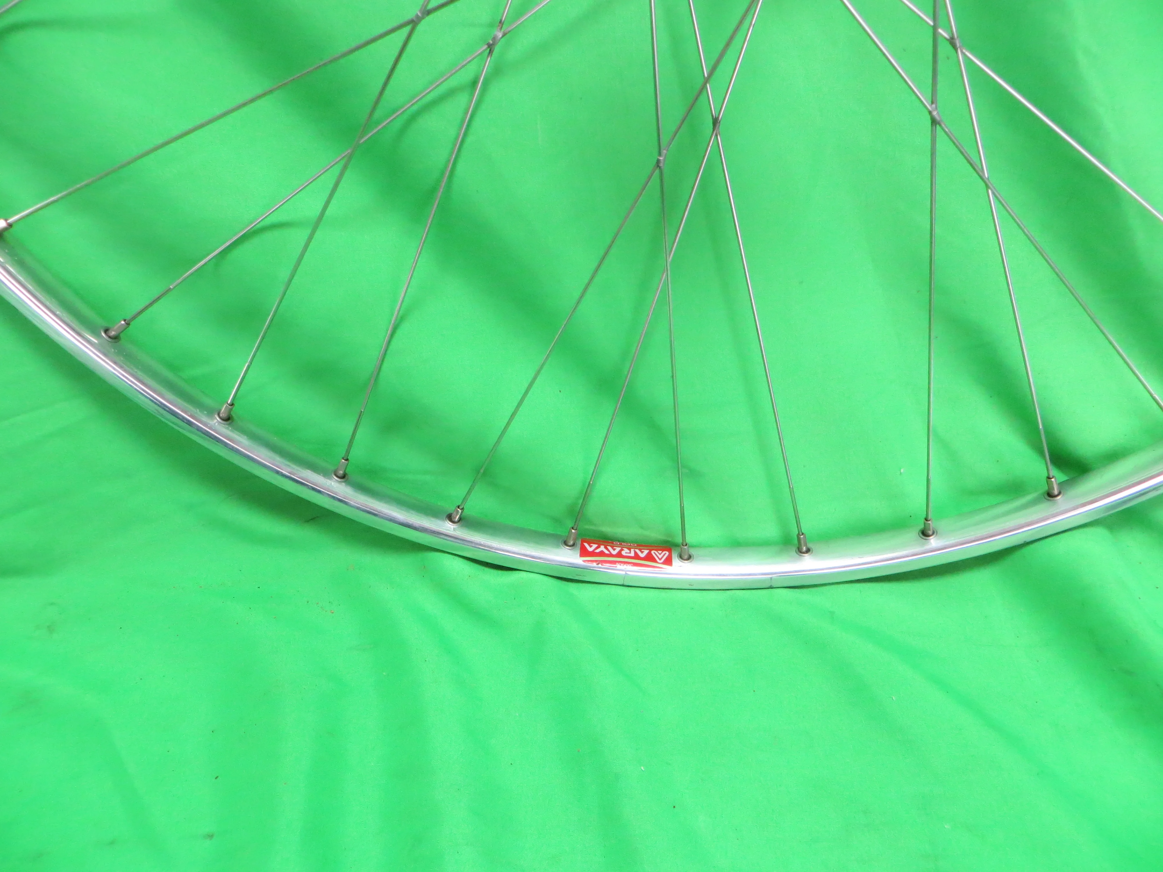 Araya Gold 16B NJS 700c 36H Tubular Rim, Gran Compe Pro 100mm/9mm NJS Front Hub (25042302) - Image 6